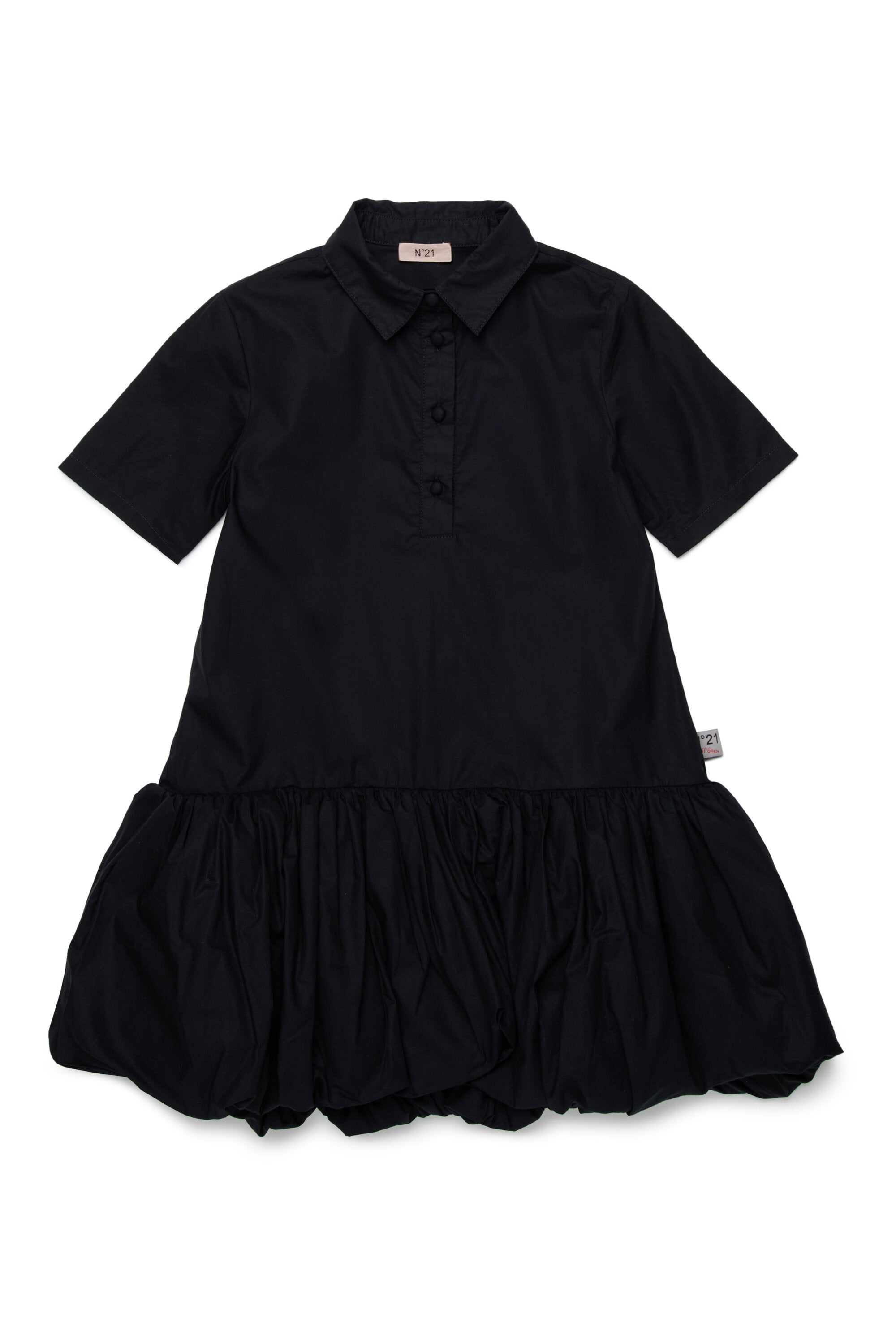 Shirt dress with logo