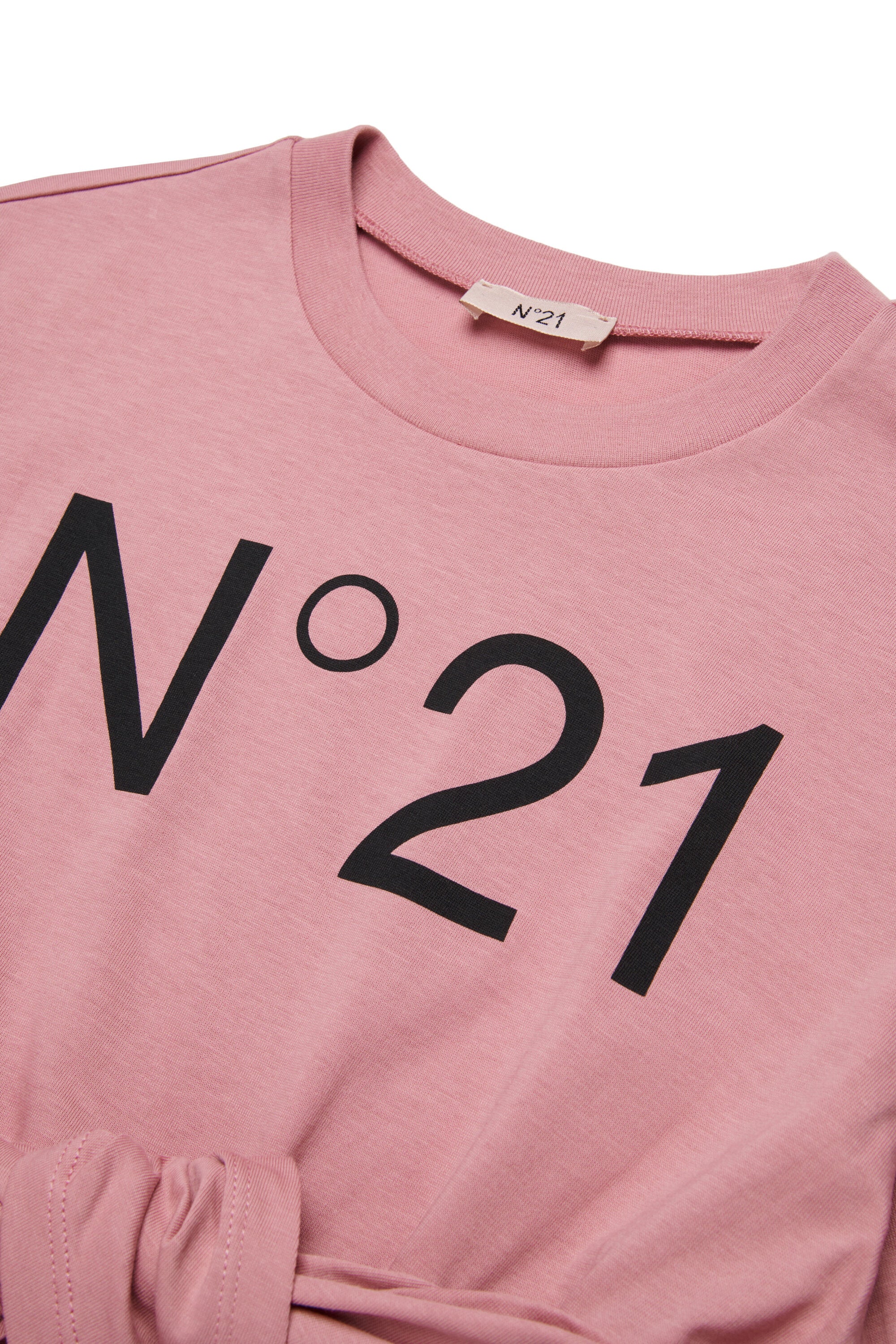 Vestido camiseta con logotipo estampado