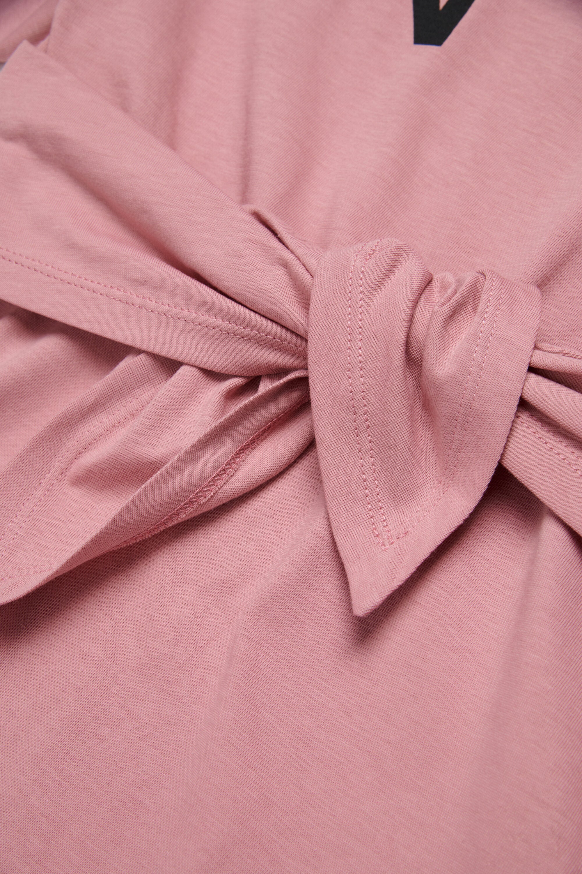 Vestido camiseta con logotipo estampado