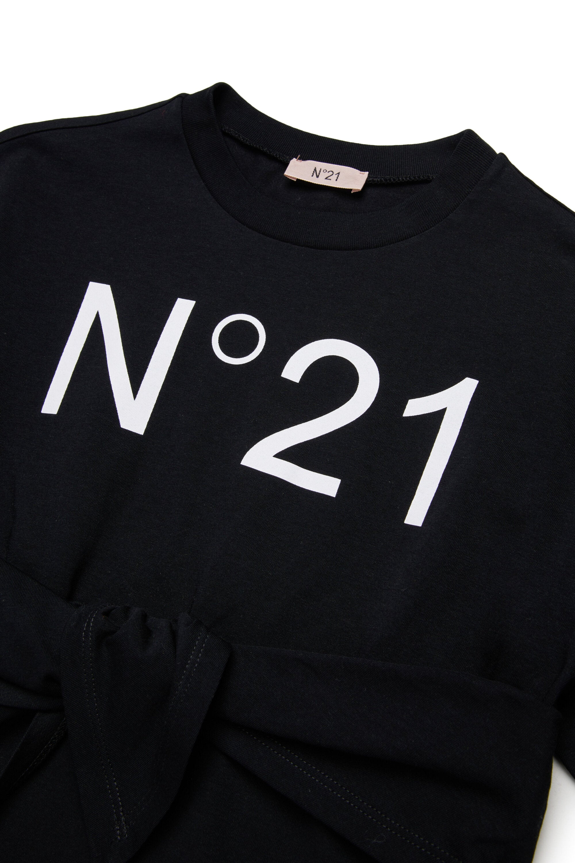 Vestido camiseta con logotipo estampado