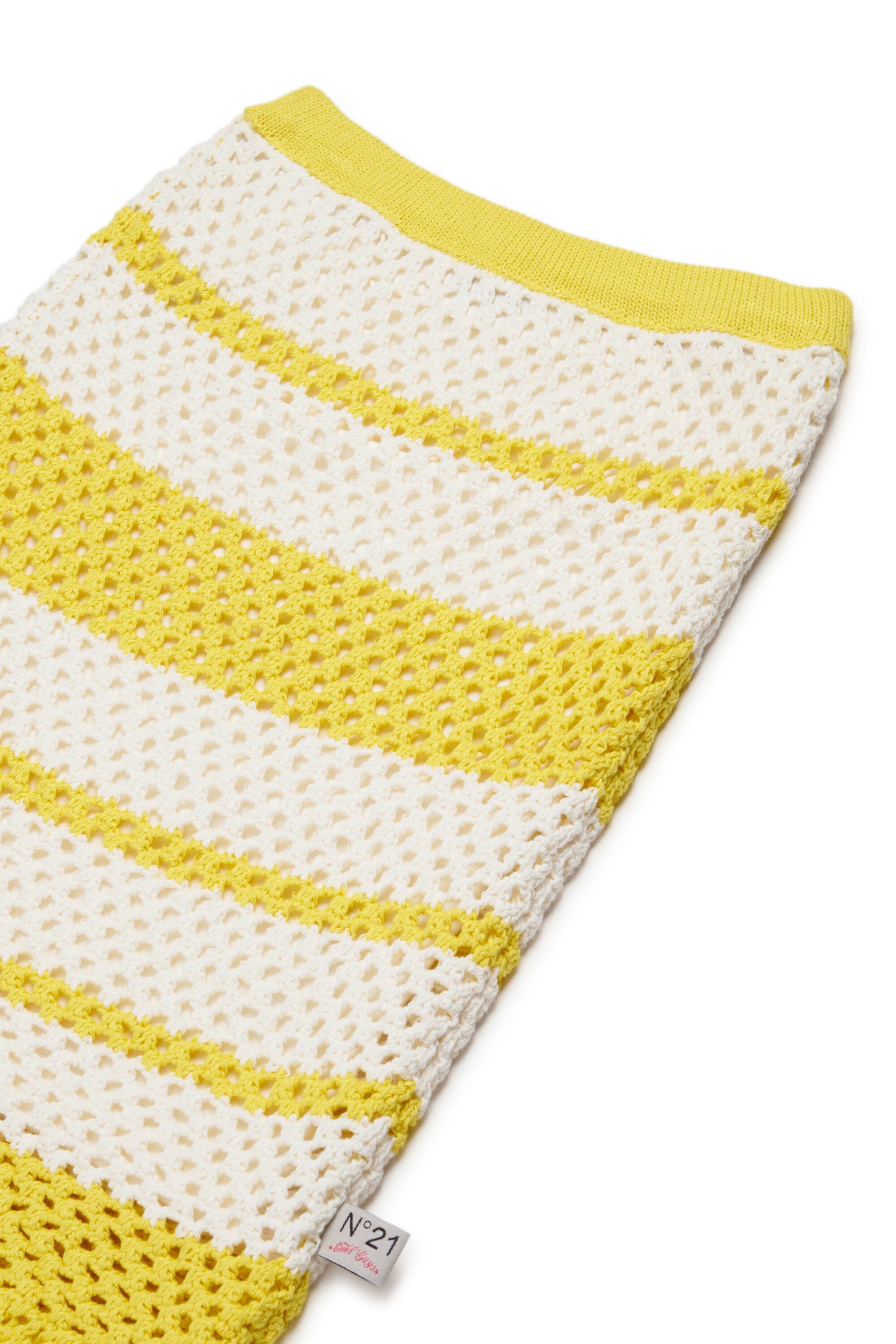 Openwork knitted skirt