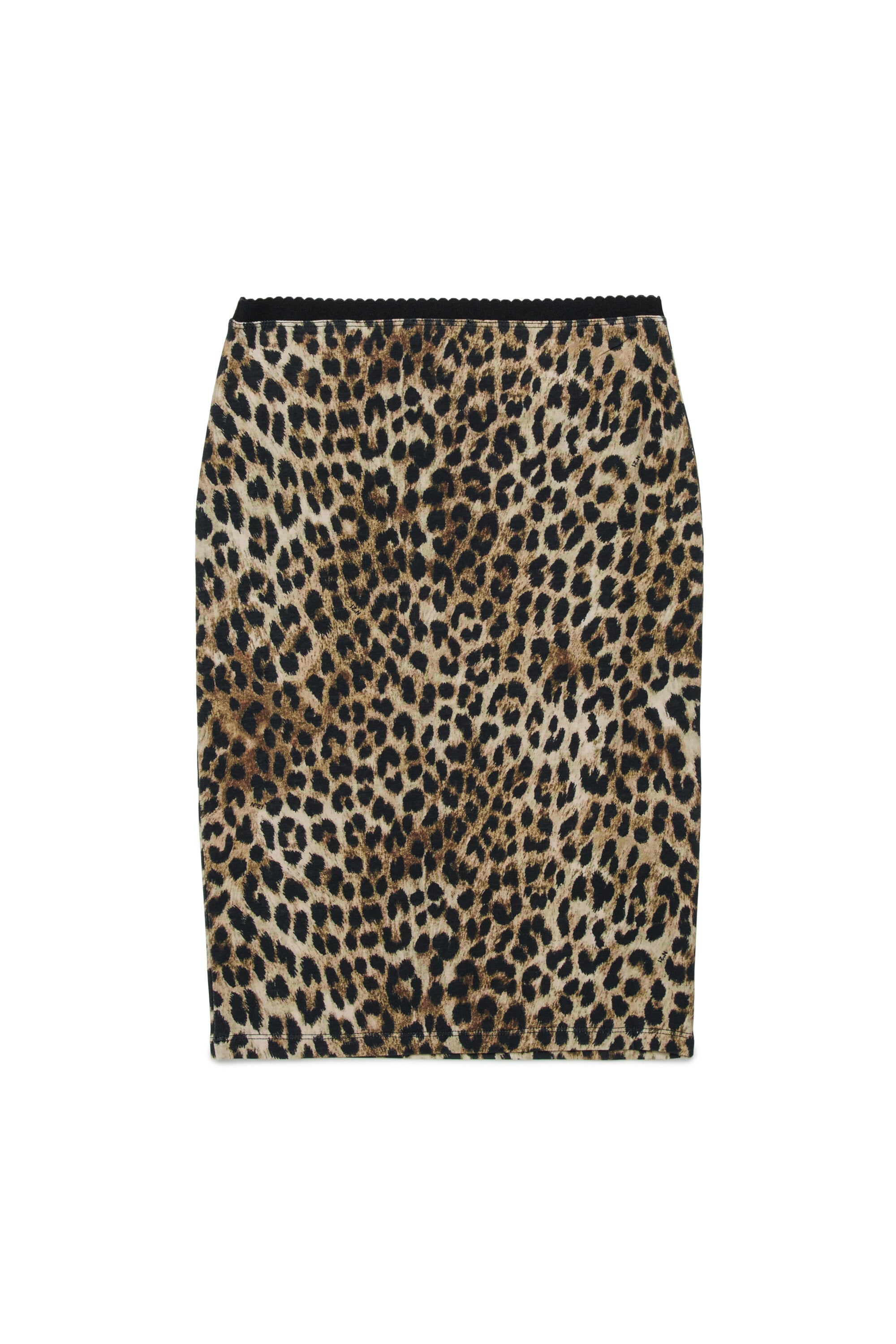 Falda de estampado animal con logo