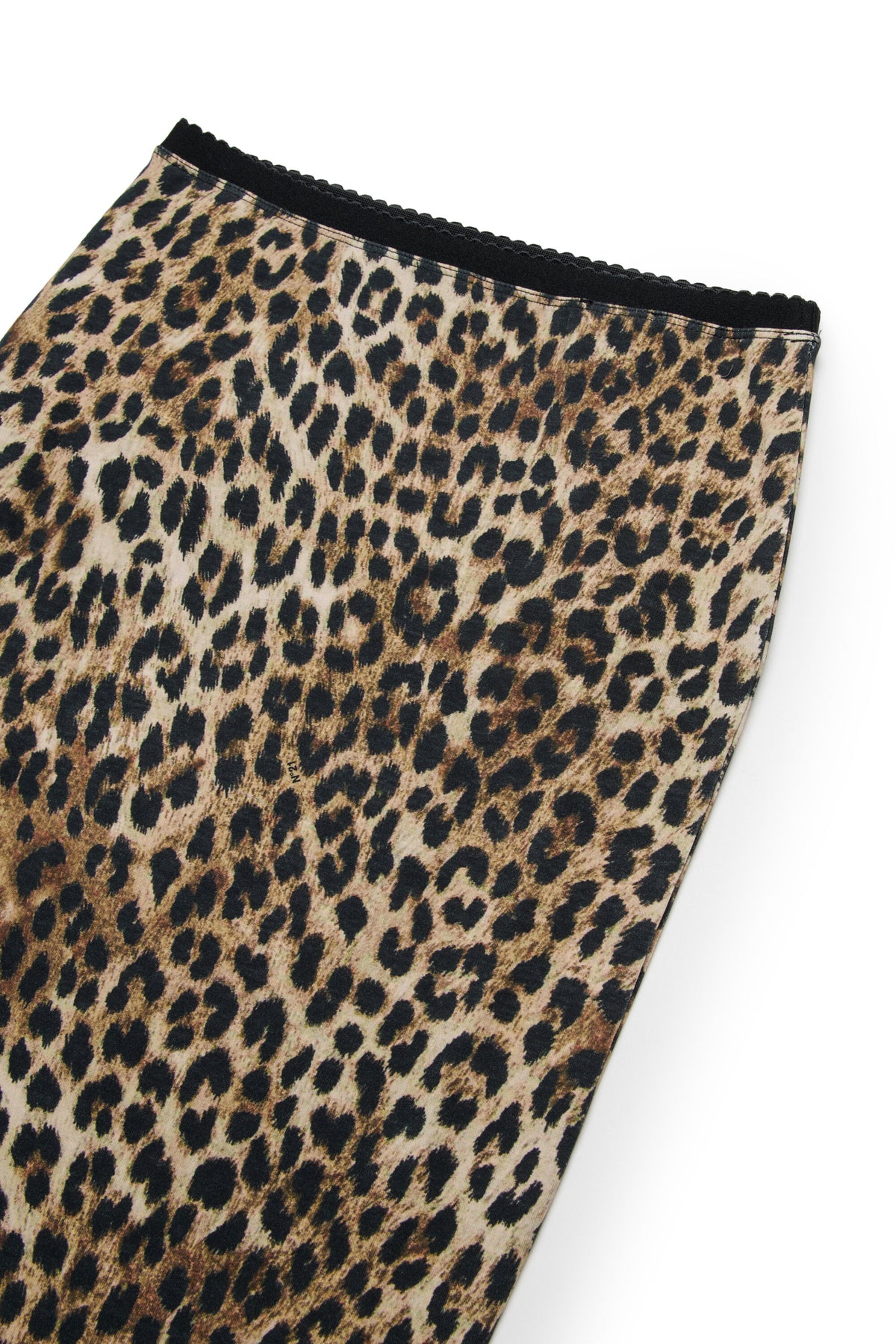 Animal print skirt with logo