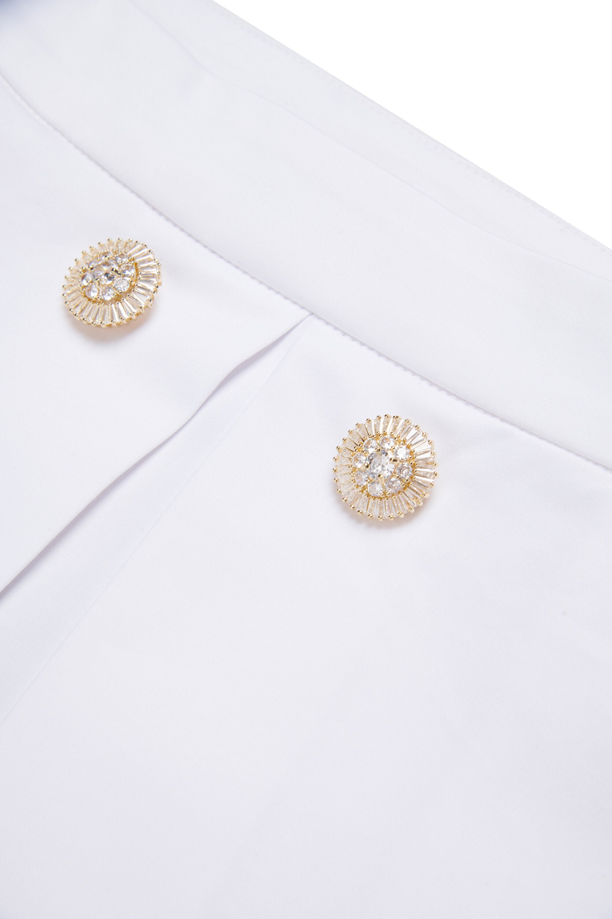 Mini skirt with decorative buttons