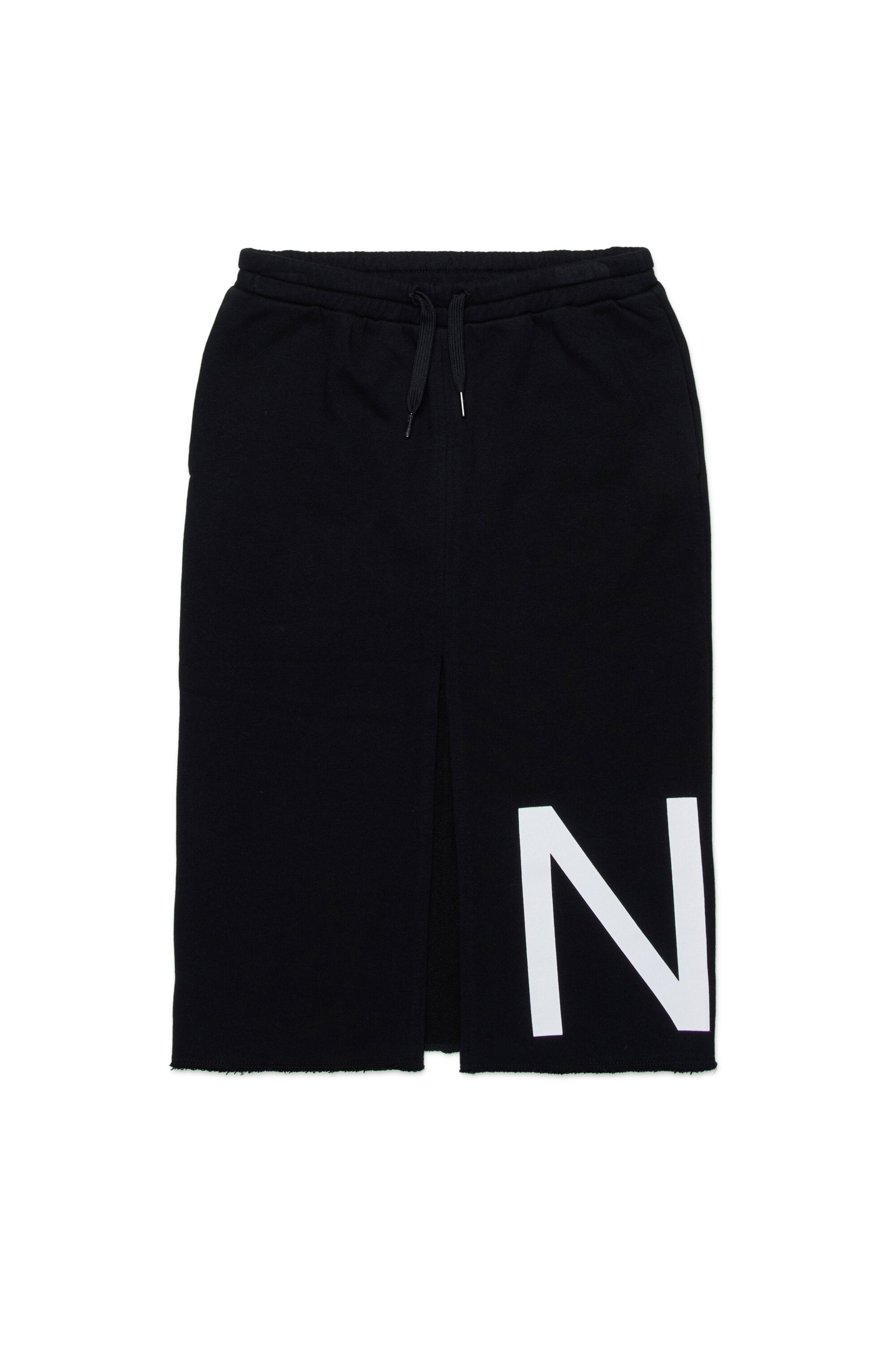 Falda midi con logo
