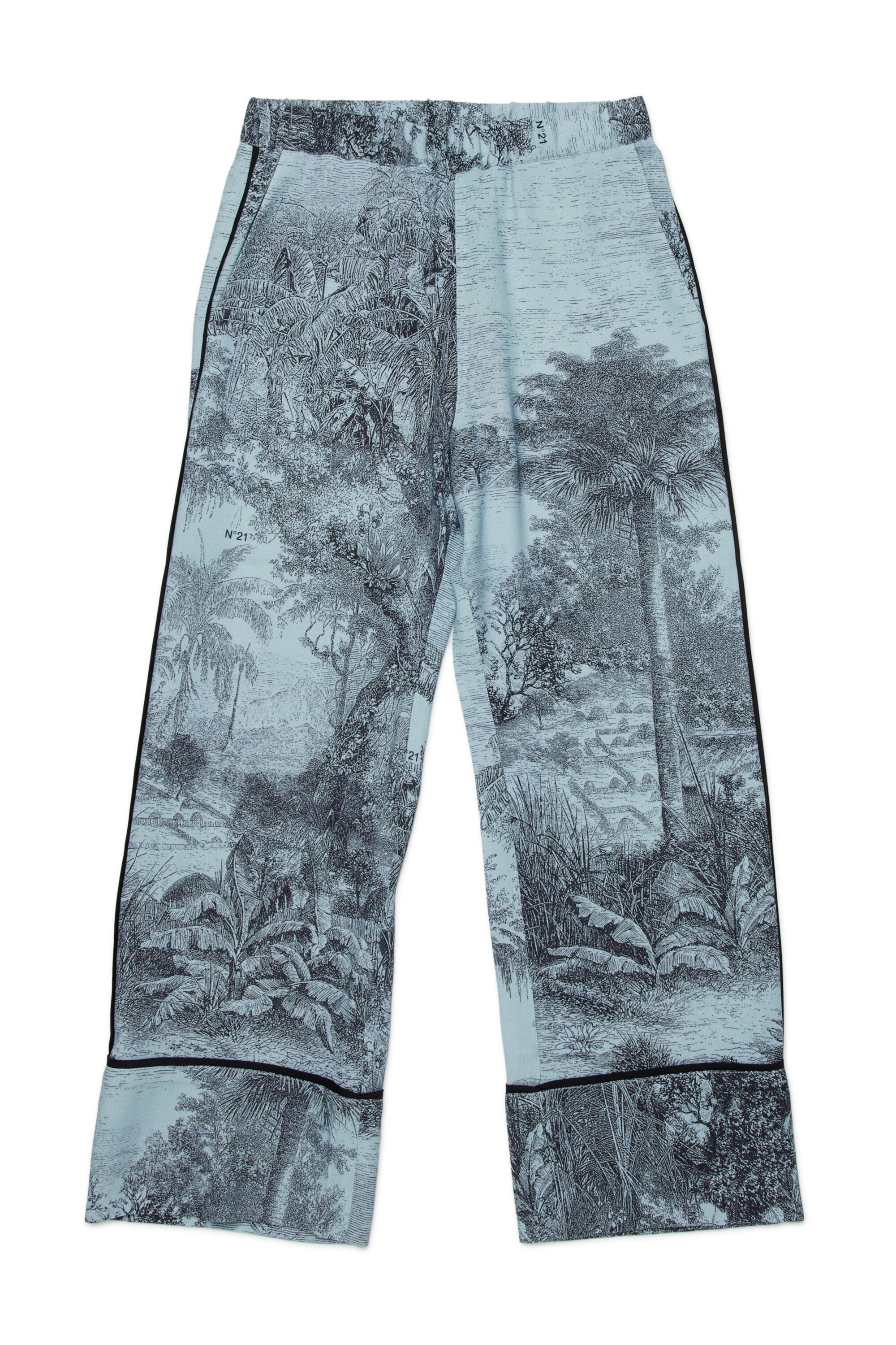Pantalones de tejido con estampado
