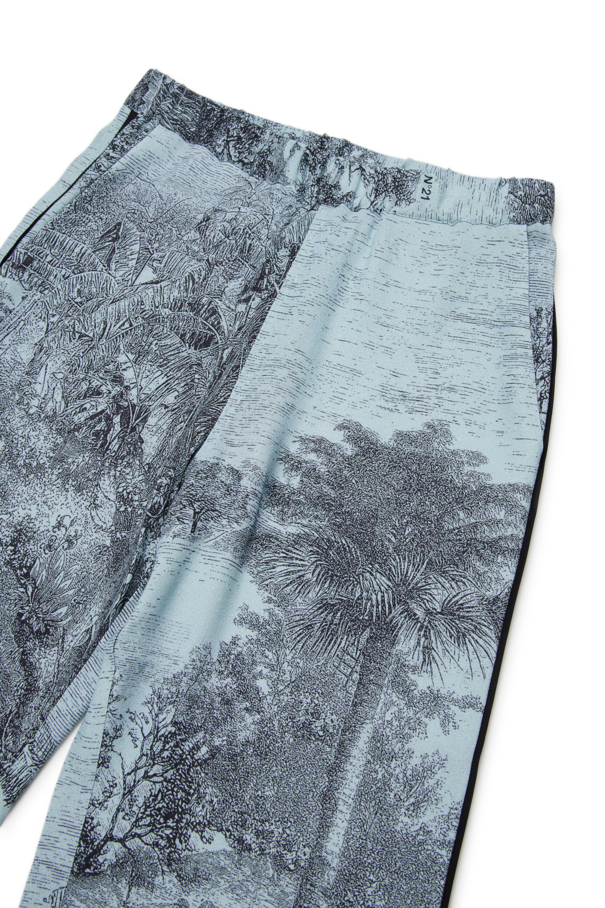 Pantalones de tejido con estampado