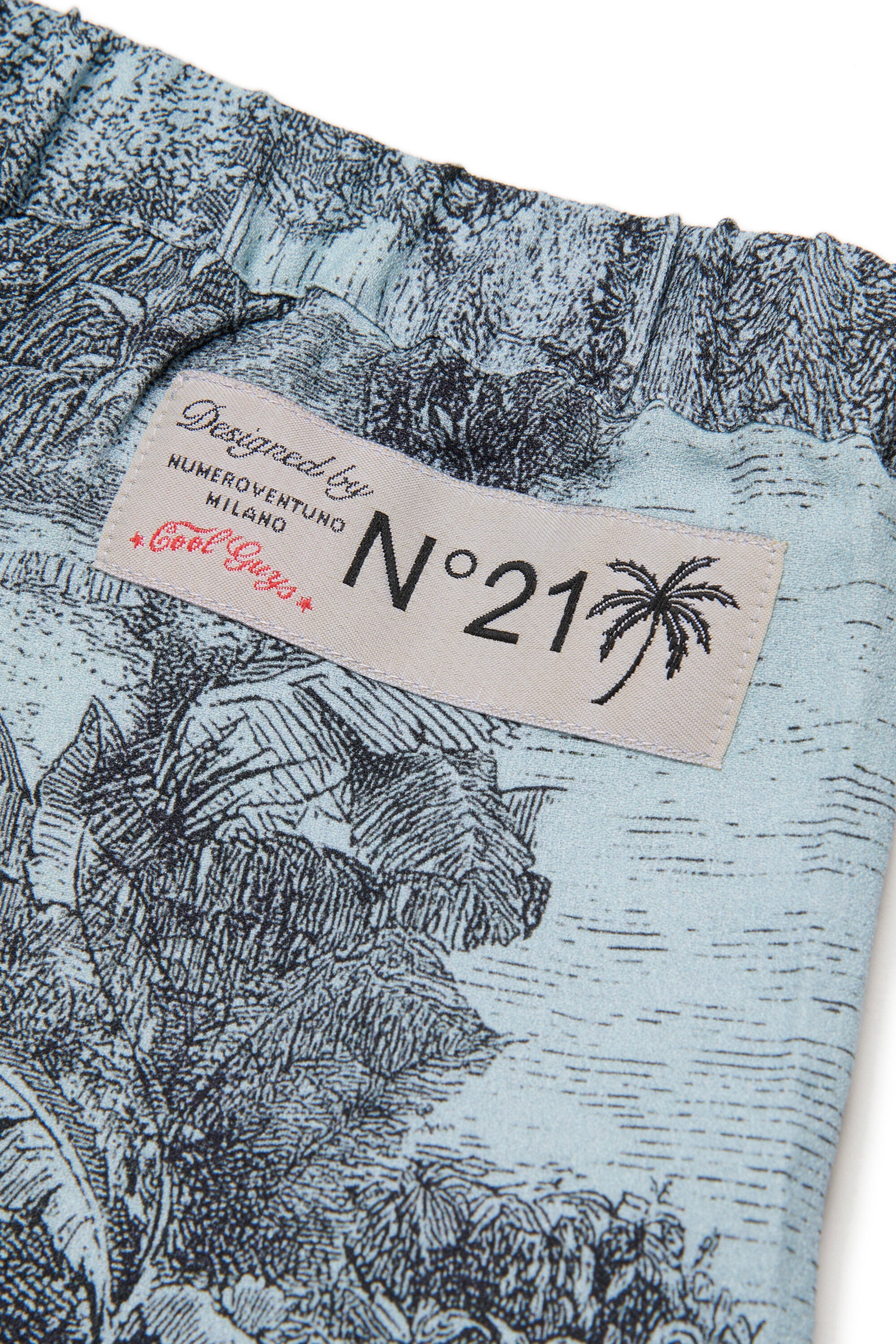 Pantalones de tejido con estampado