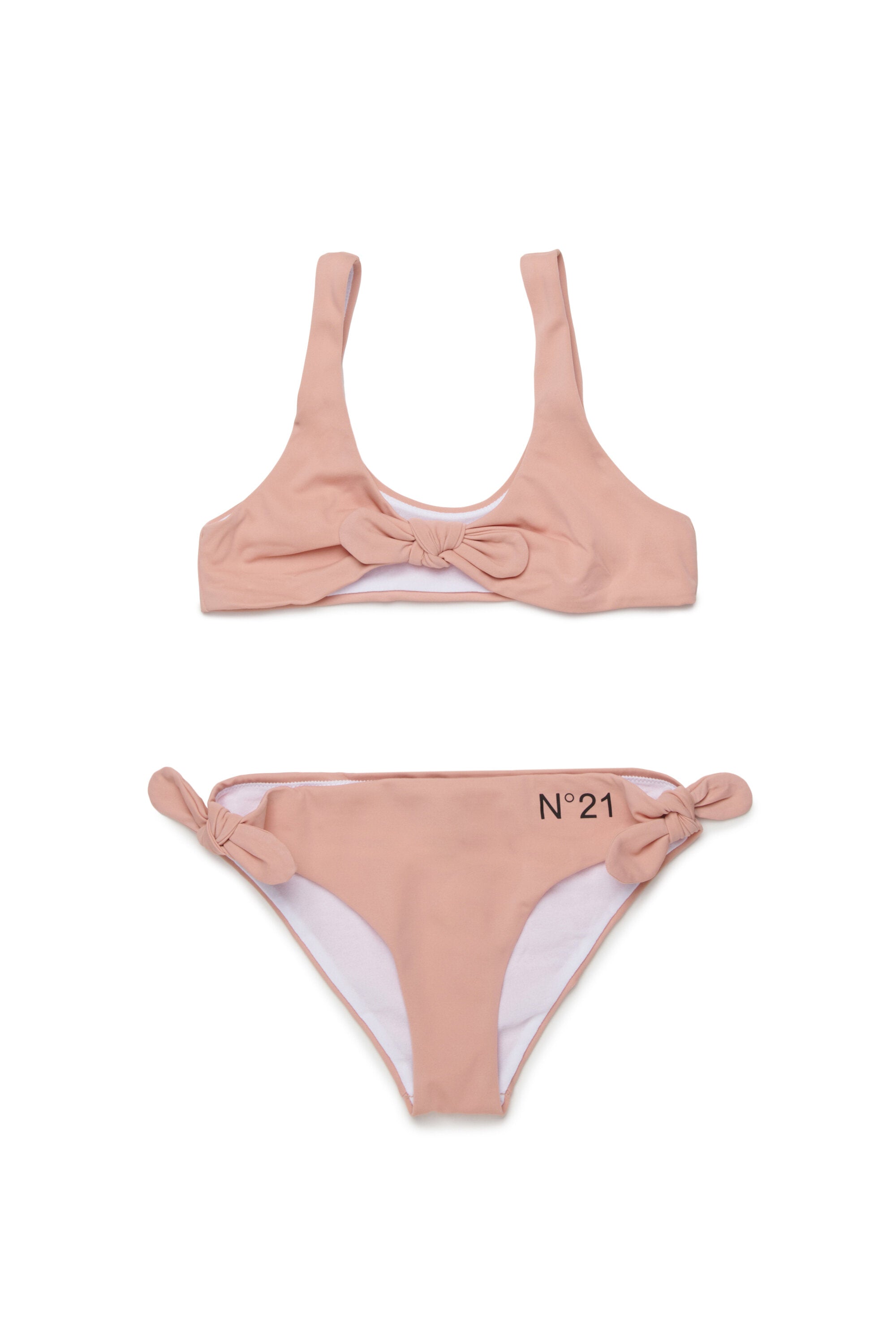 Bikini with bows and logo