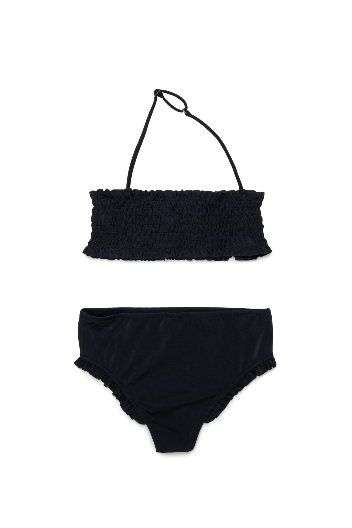 Ruched bikini with logo