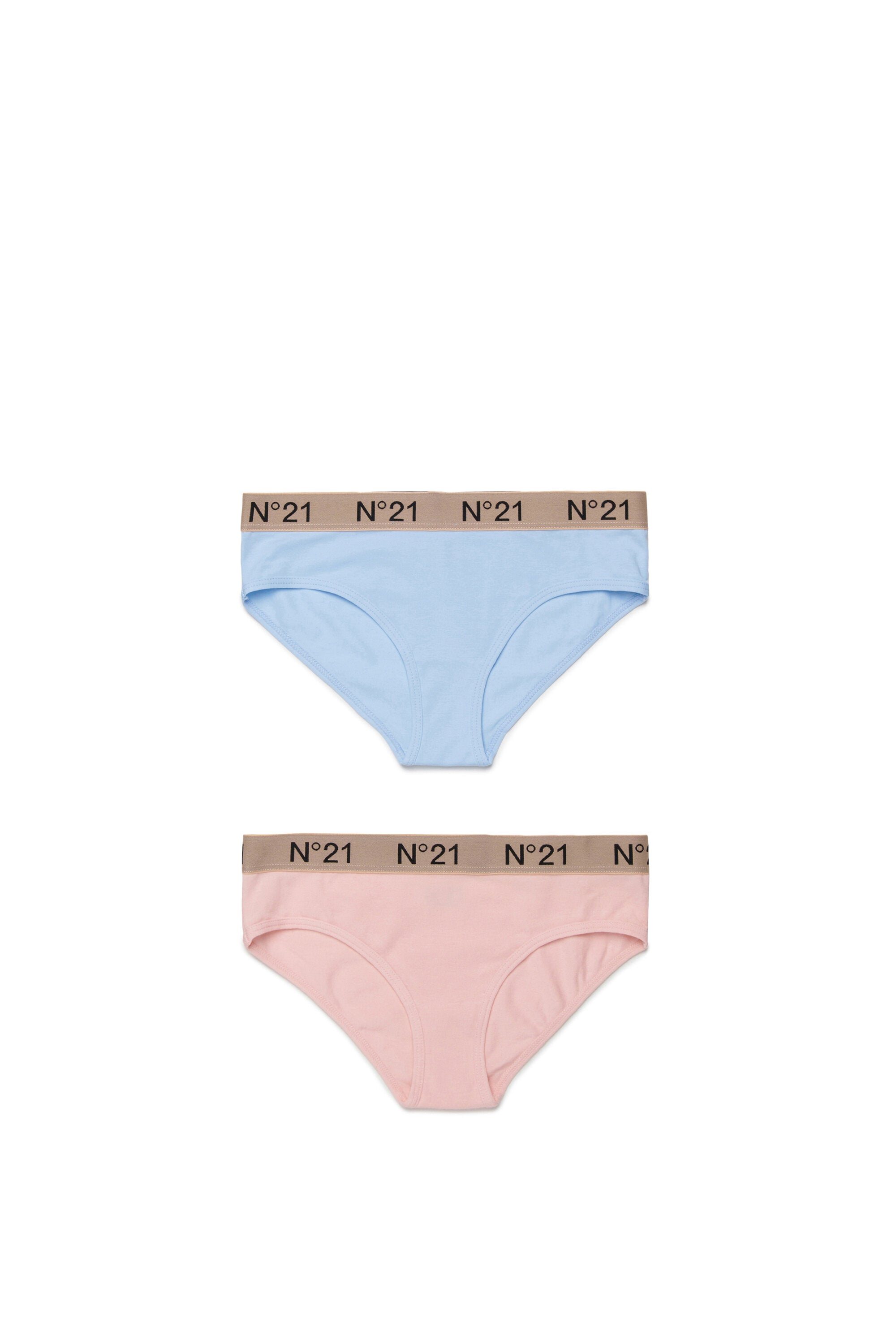 Briefs with elasticated logo waistband