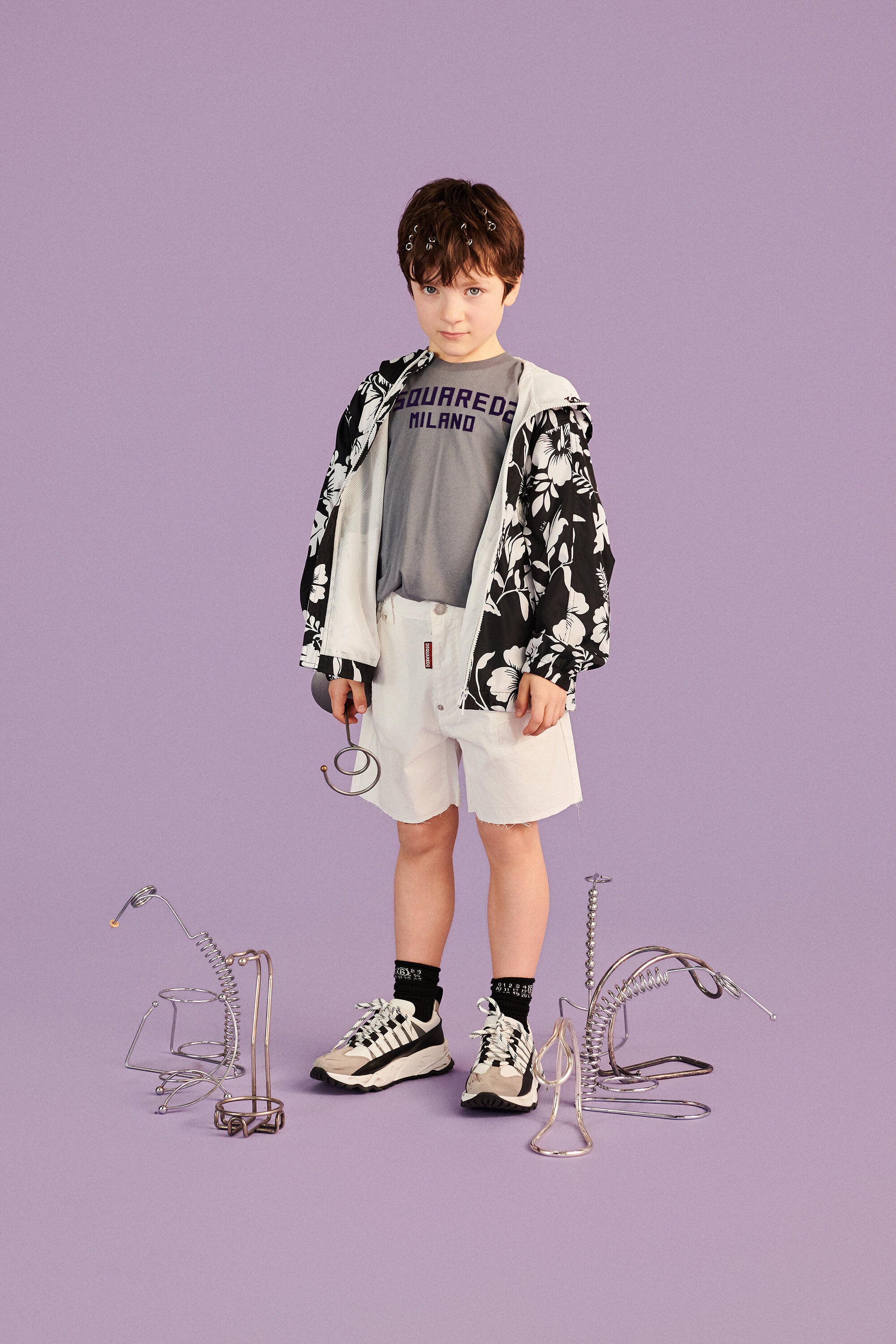 Windbreaker with logo