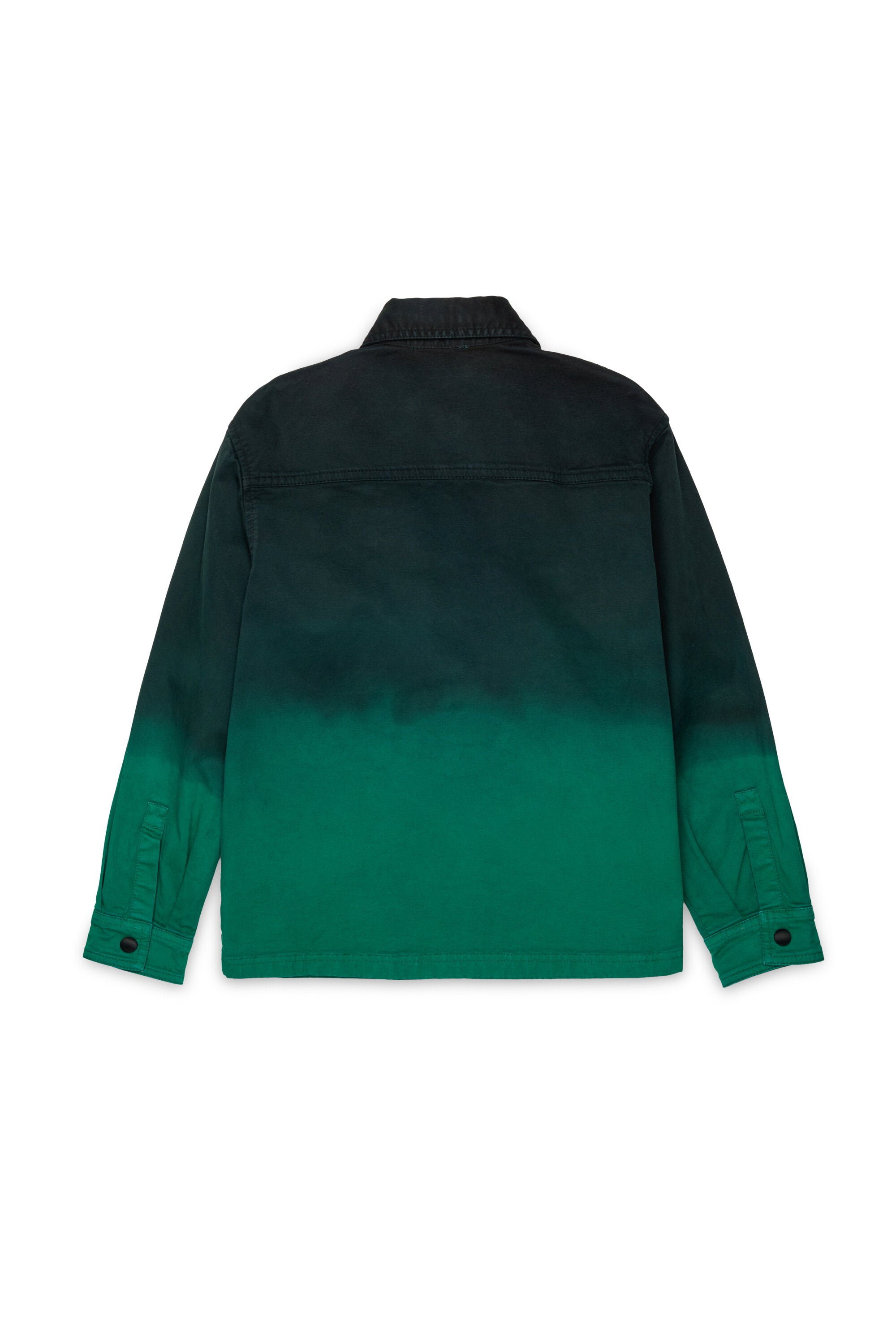 Faded-effect shirt jacket
