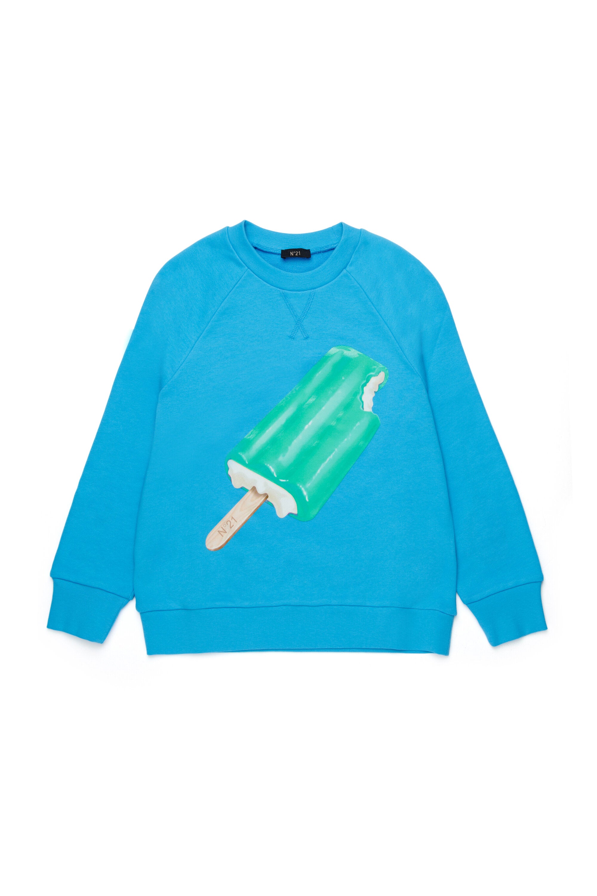 Sudadera de cuello redondo con estampado de polo de hielo