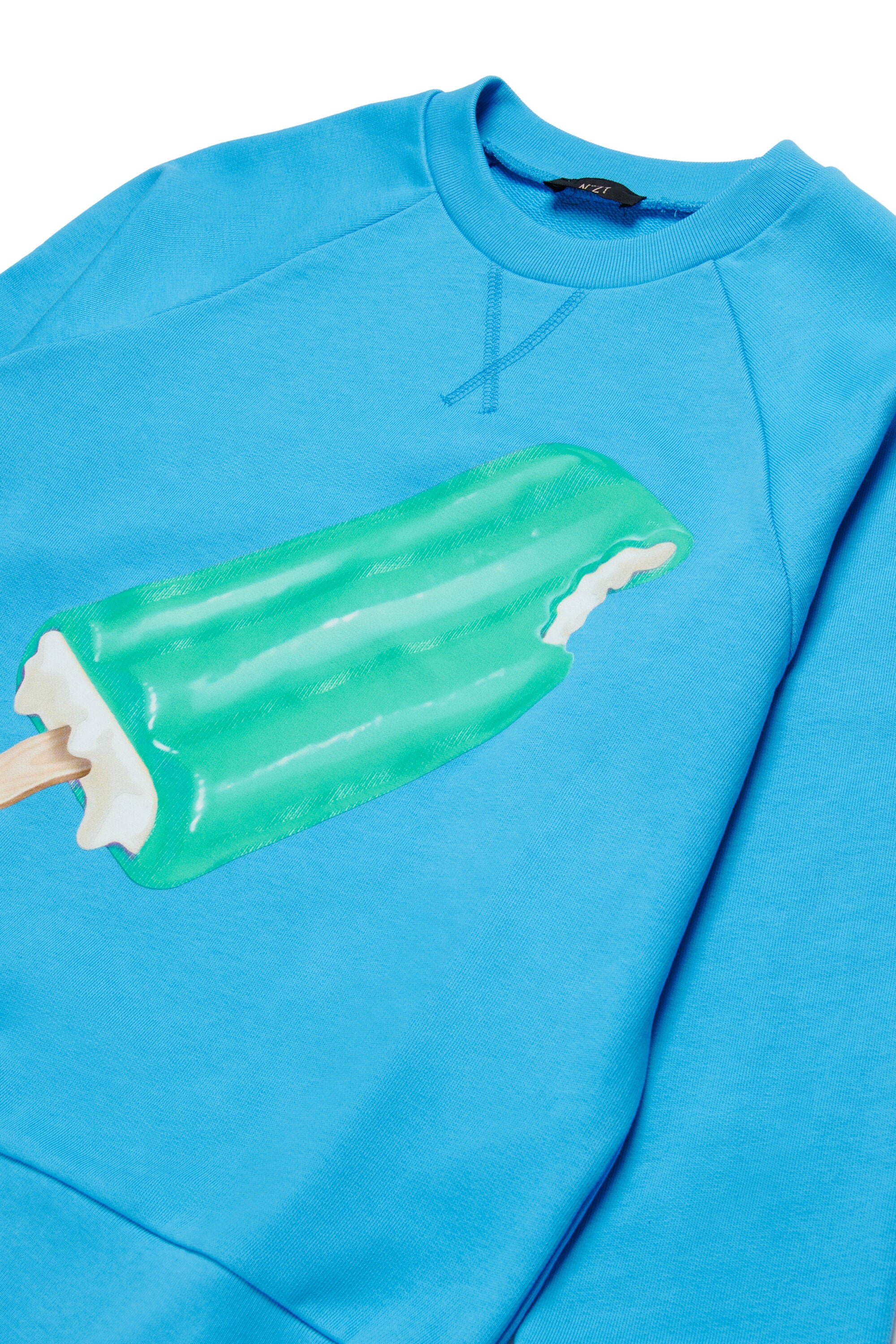 Sudadera de cuello redondo con estampado de polo de hielo