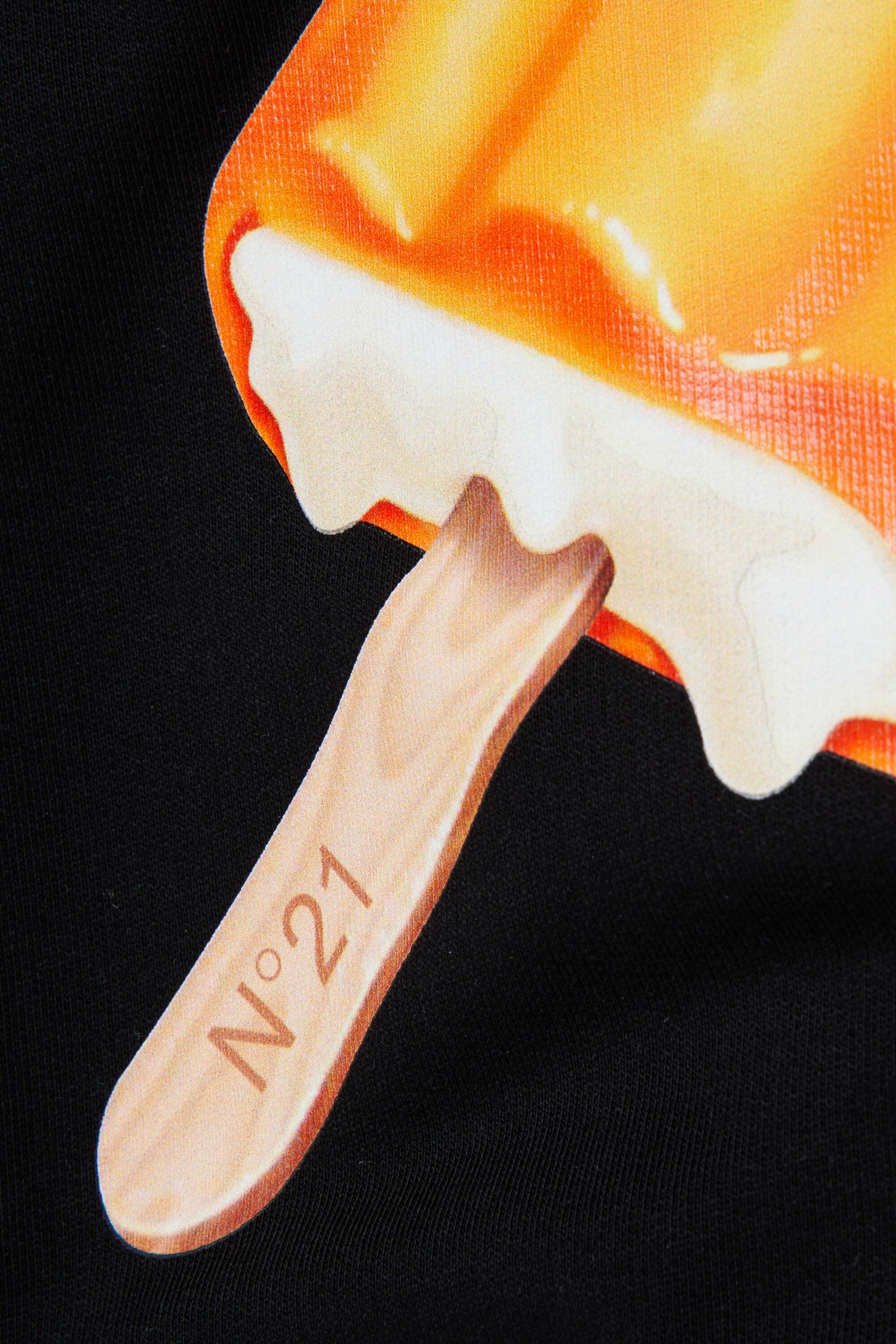 Sudadera de cuello redondo con estampado de polo de hielo