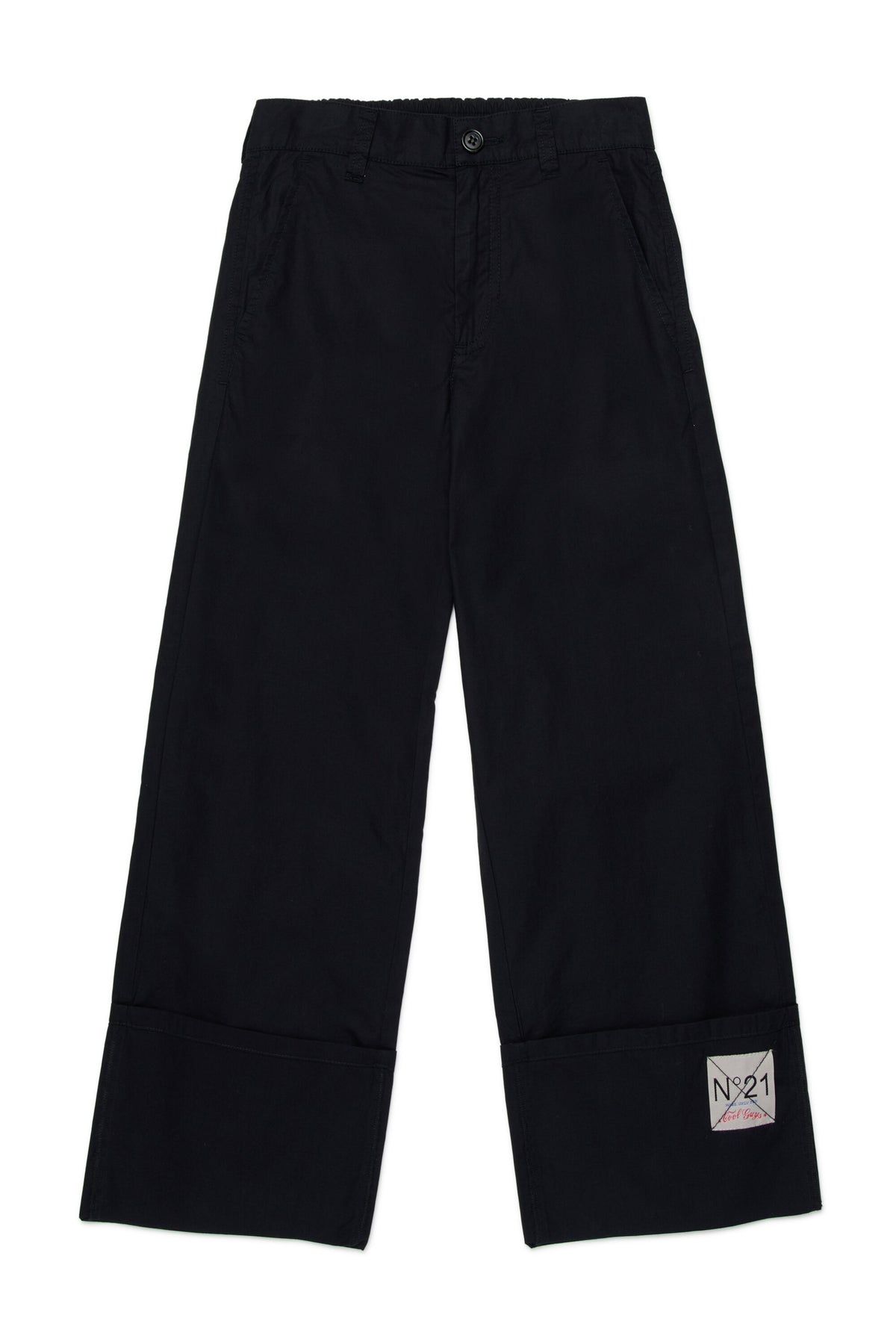 Pantalón con logo y vuelta