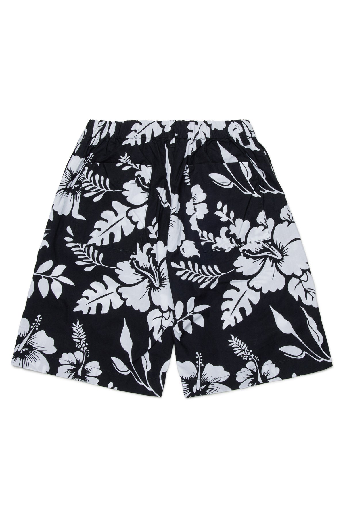 Shorts de estampado floral con logo