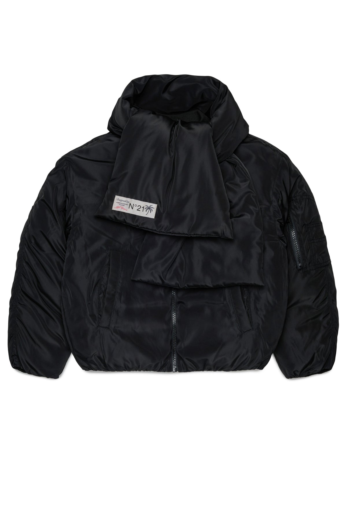 Chaqueta acolchada con logo