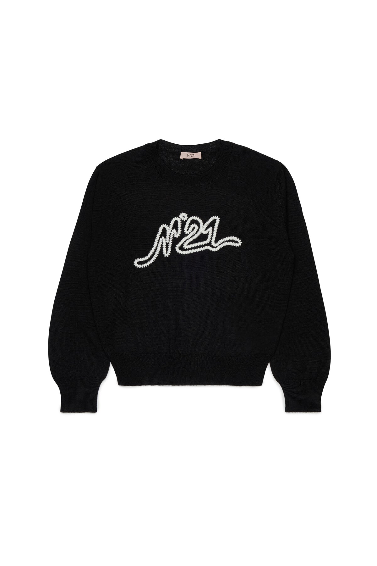 Jersey de cuello redondo con logo