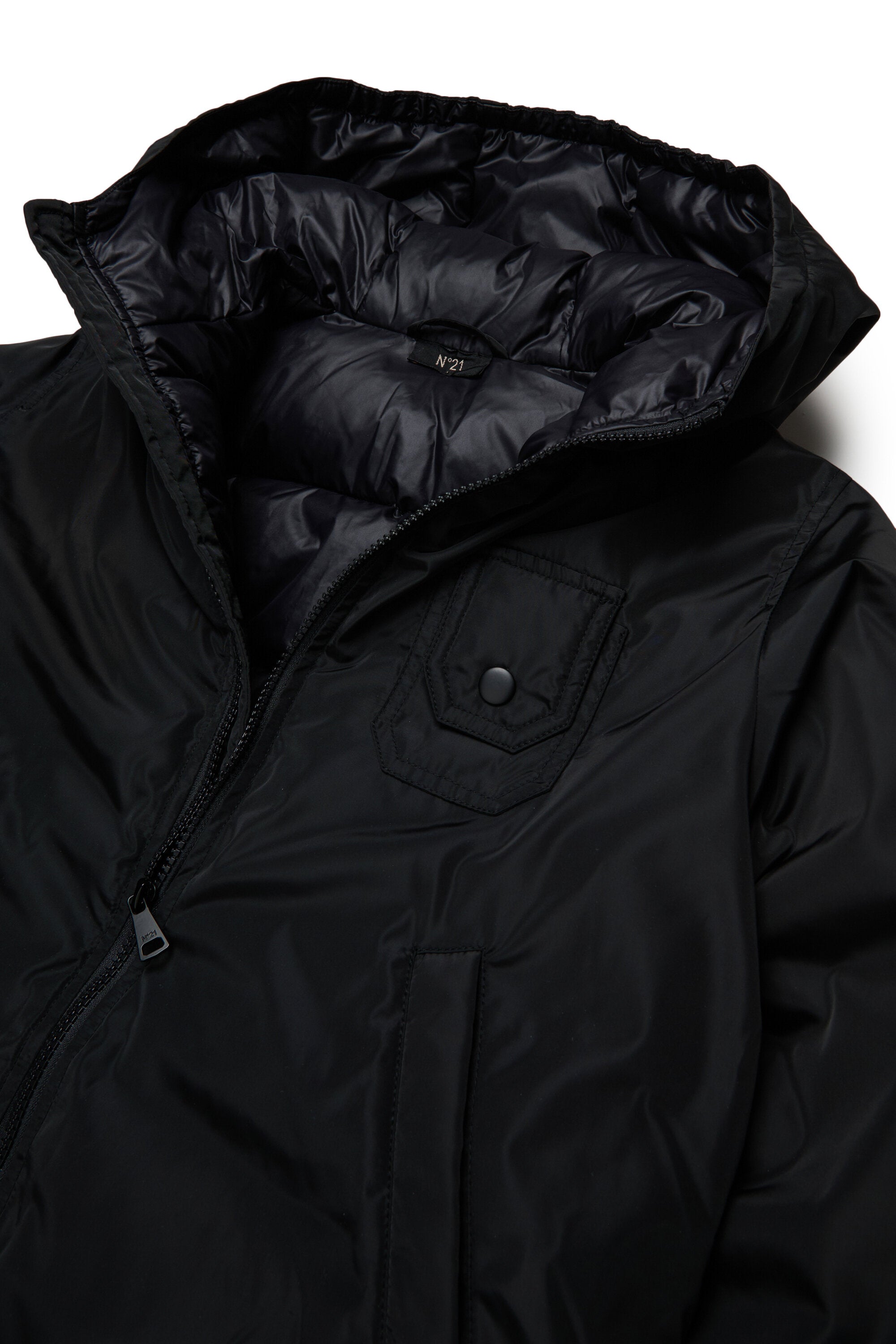 Padded jacket with logo