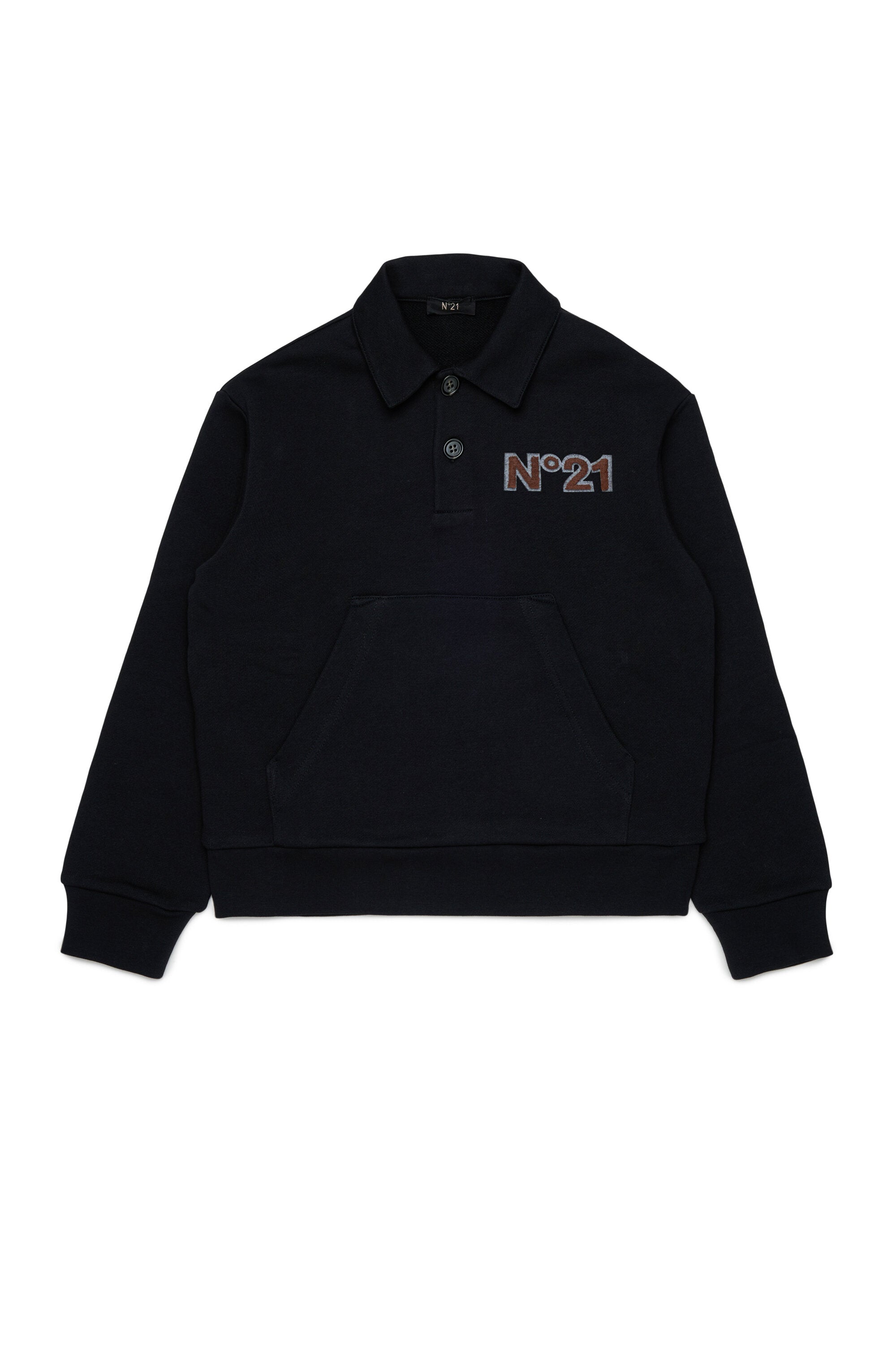 Sudadera con cuello y logo