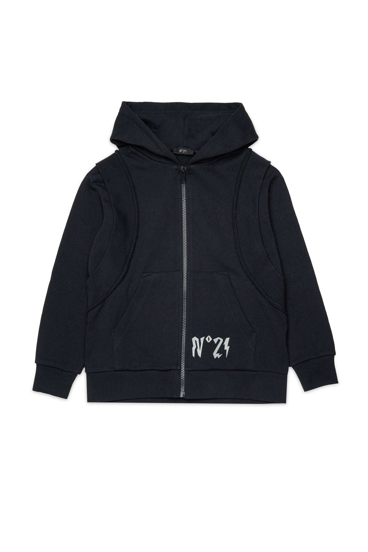 Sudadera con cremallera y logo