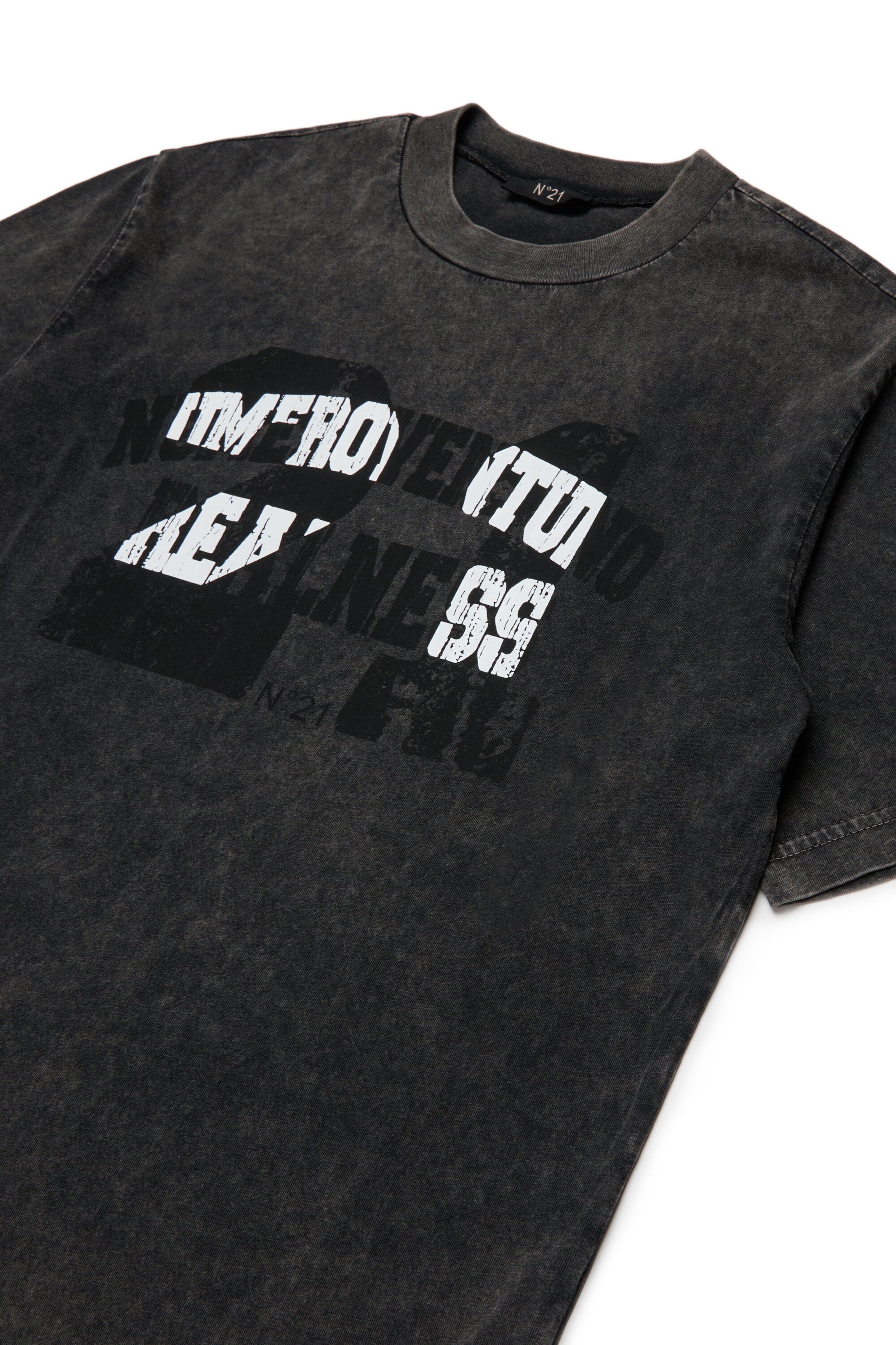 Camiseta de cuello redondo con logo