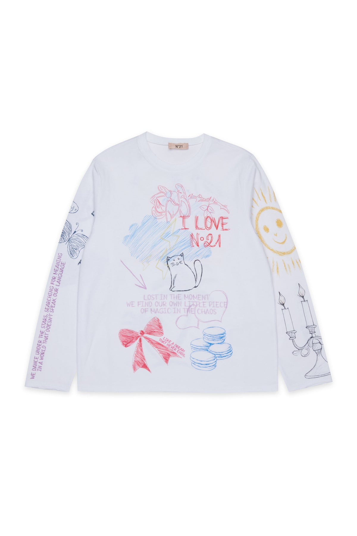 Camiseta de manga larga con estampados