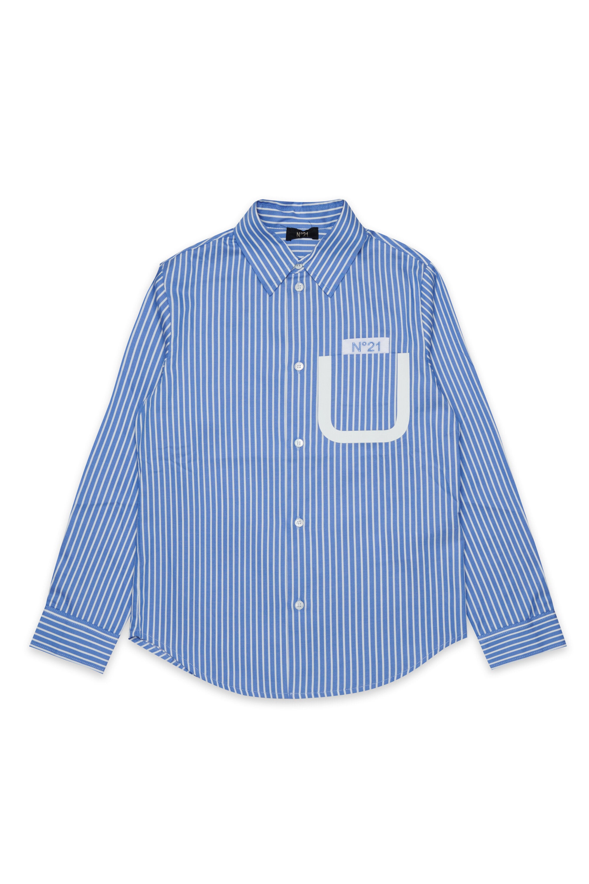 Camisa de rayas con logo