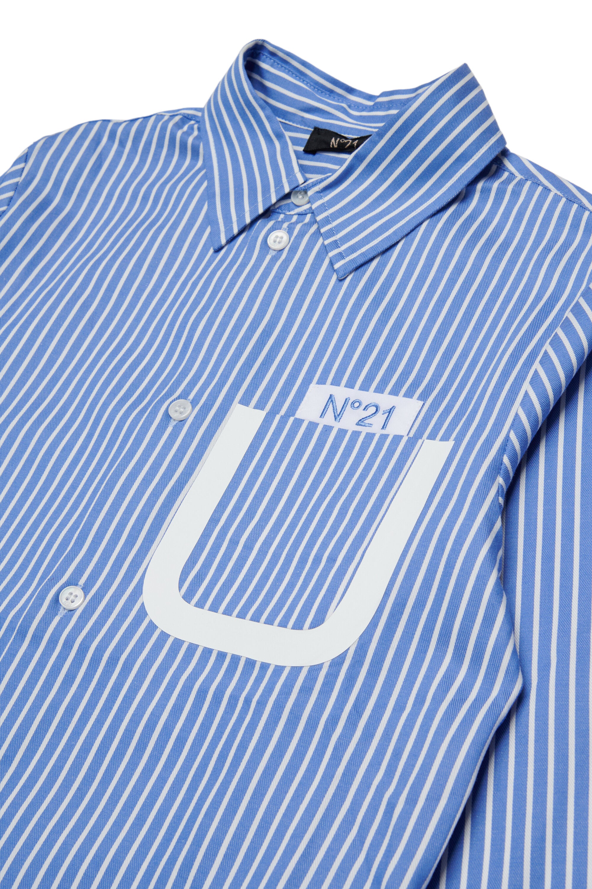 Camisa de rayas con logo