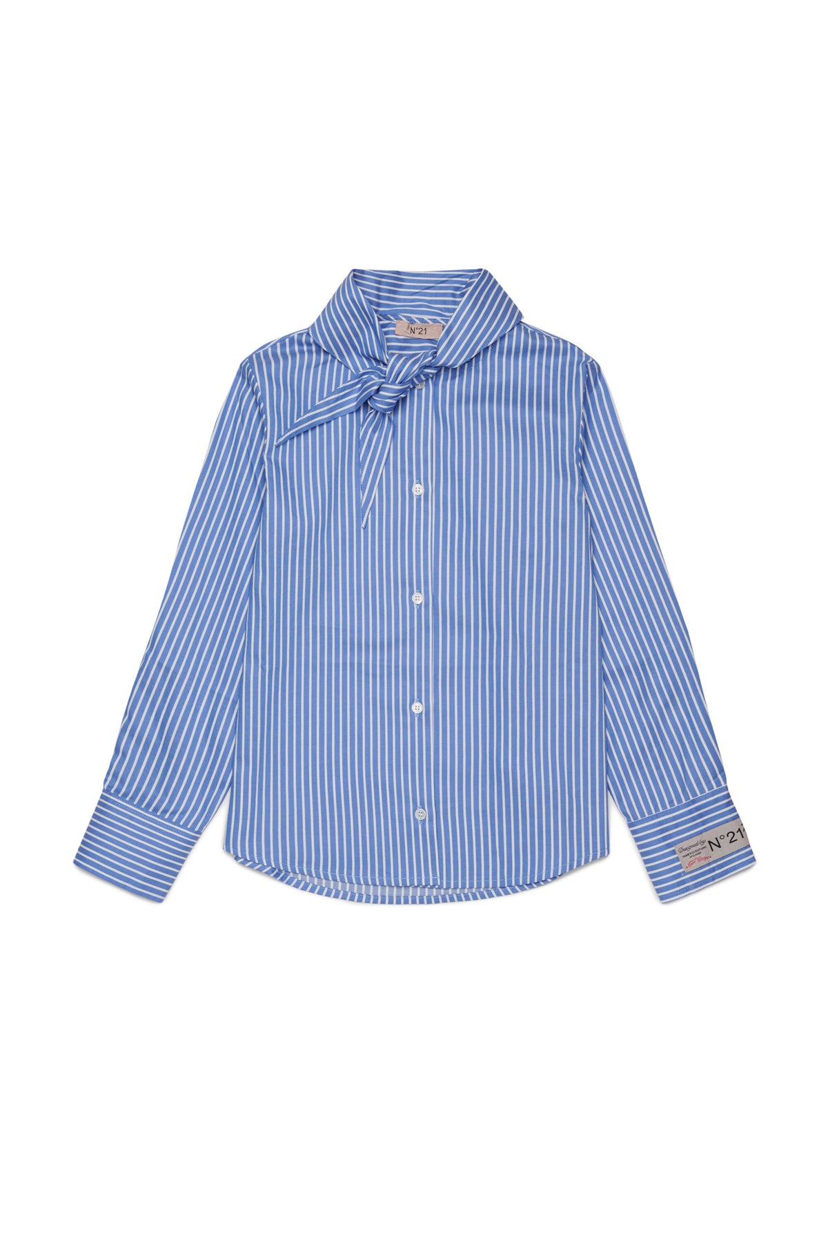 Striped shirt with bow