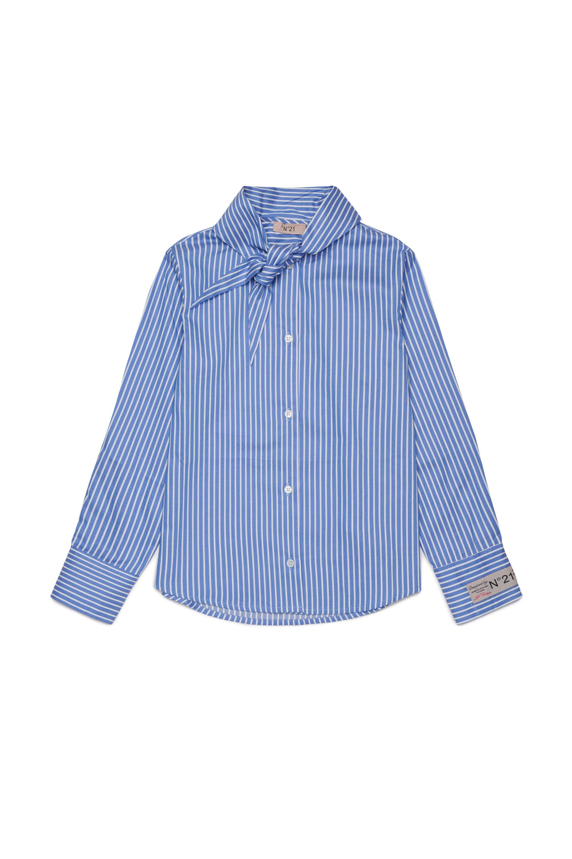Camisa de rayas con lazo