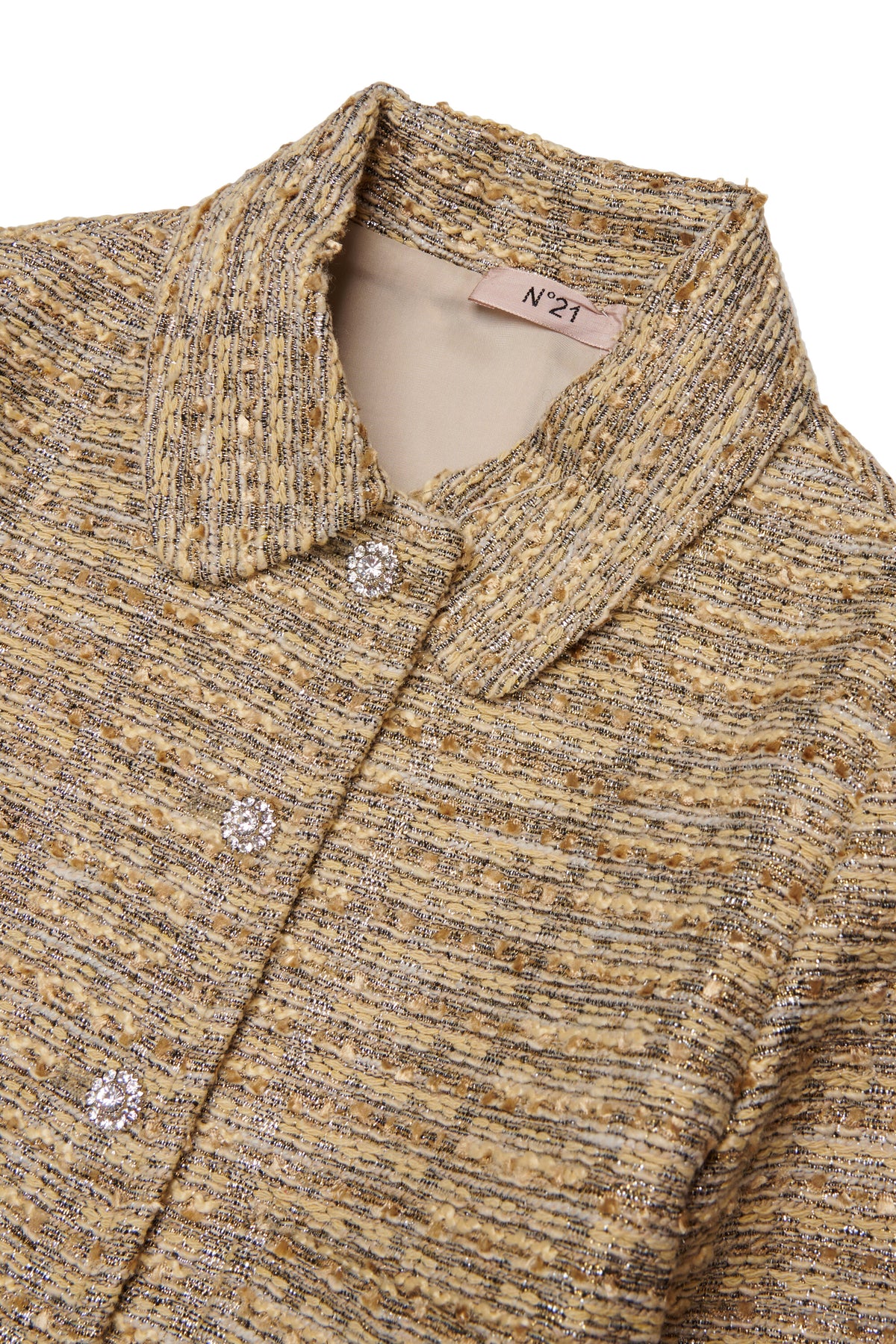 Woven jacket with printed logo