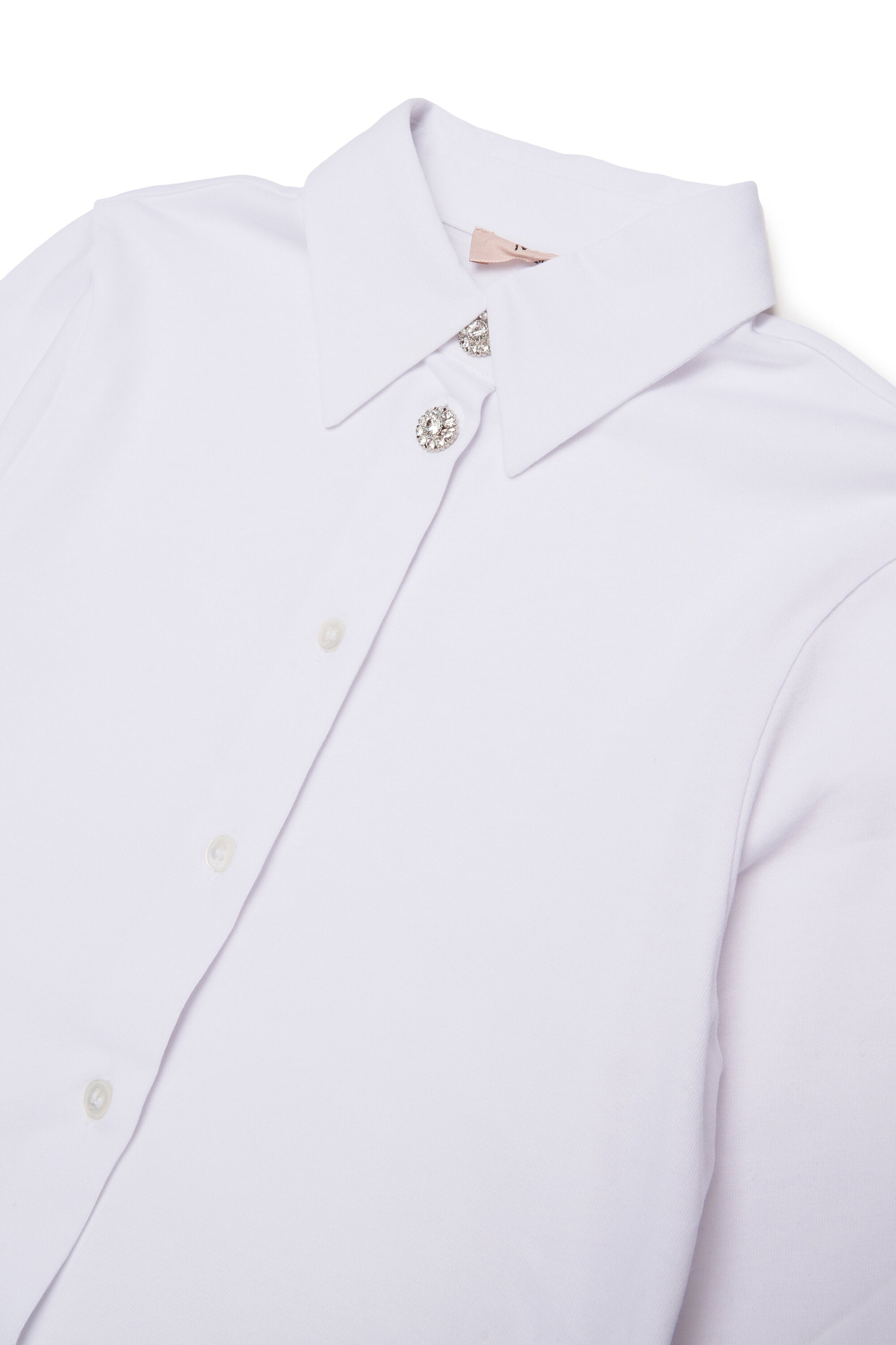 Long-sleeve shirt with ruffles