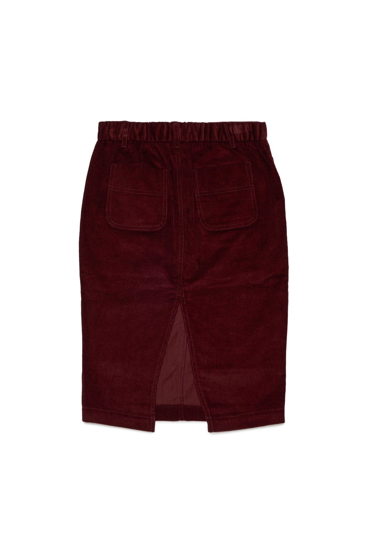 Falda midi con logo