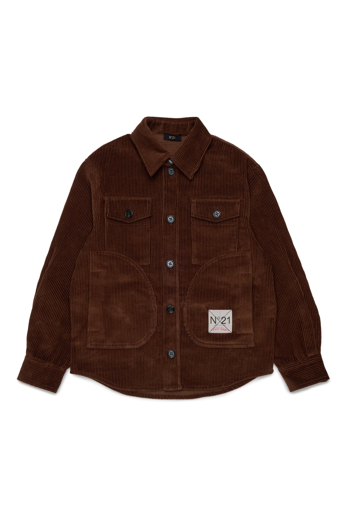 Camisa de pana con logo