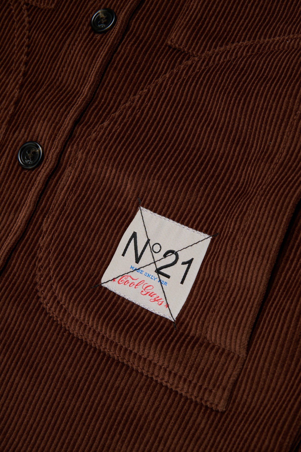 Camisa de pana con logo