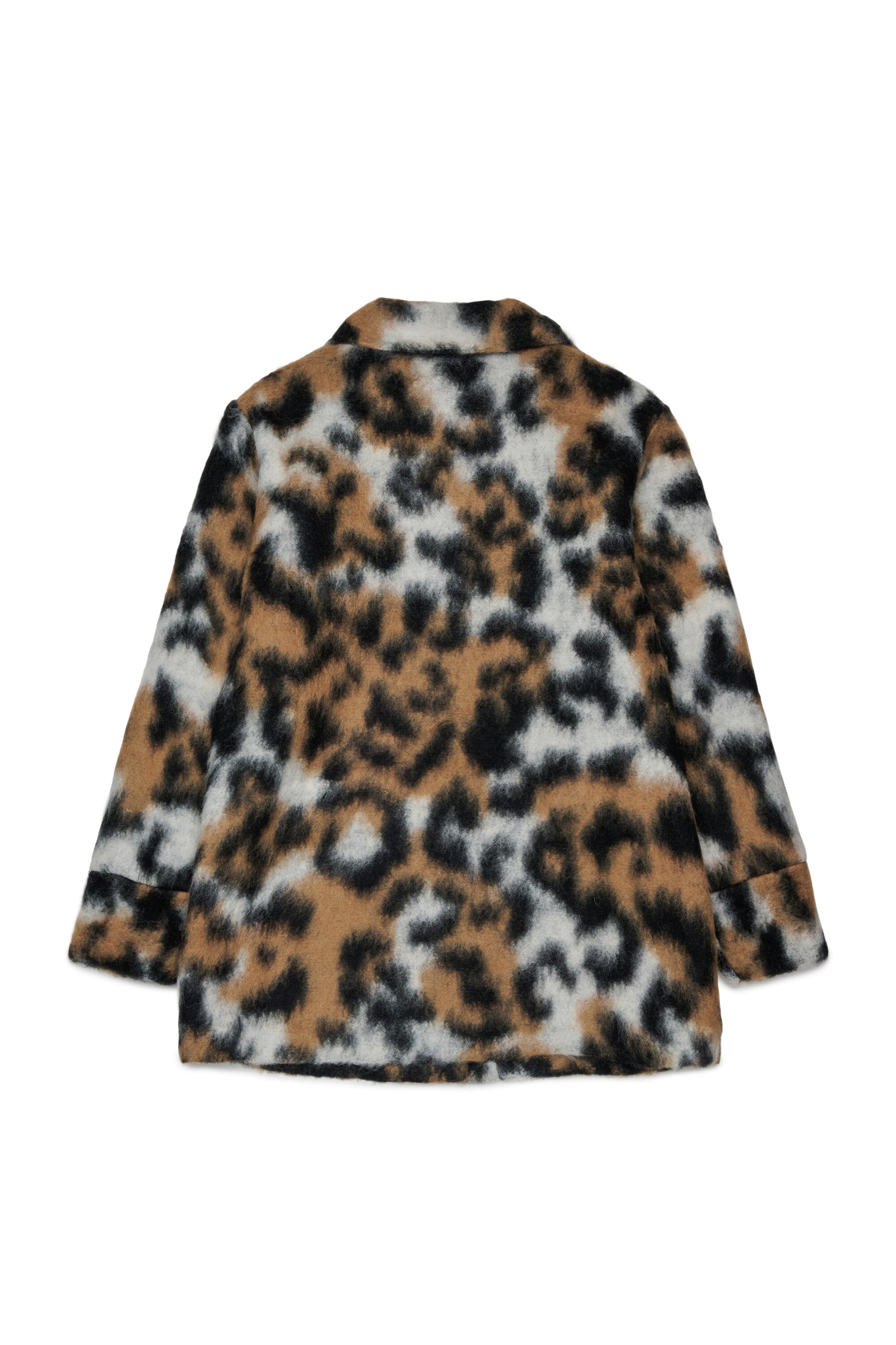 Abrigo animal print efecto pelo