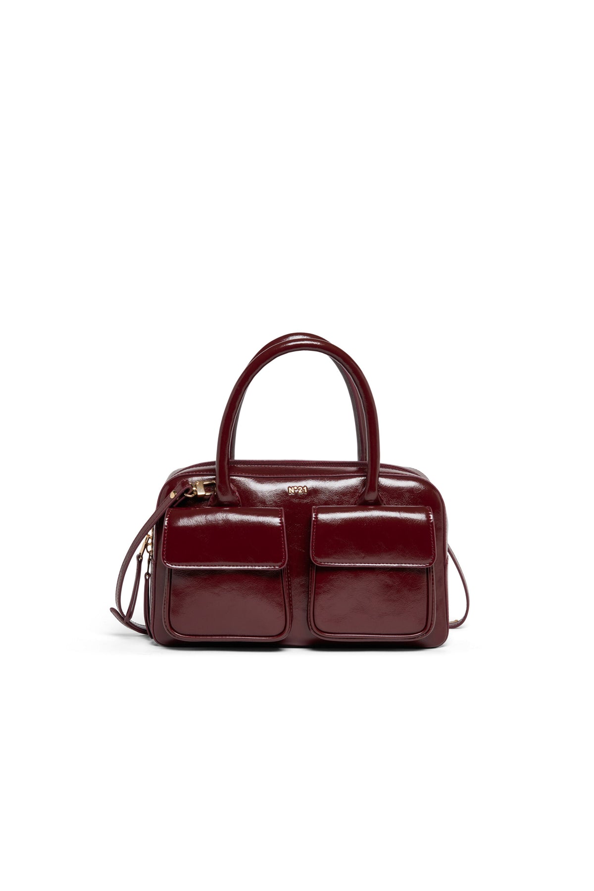 Bolso bandolera con doble bolsillo delantero