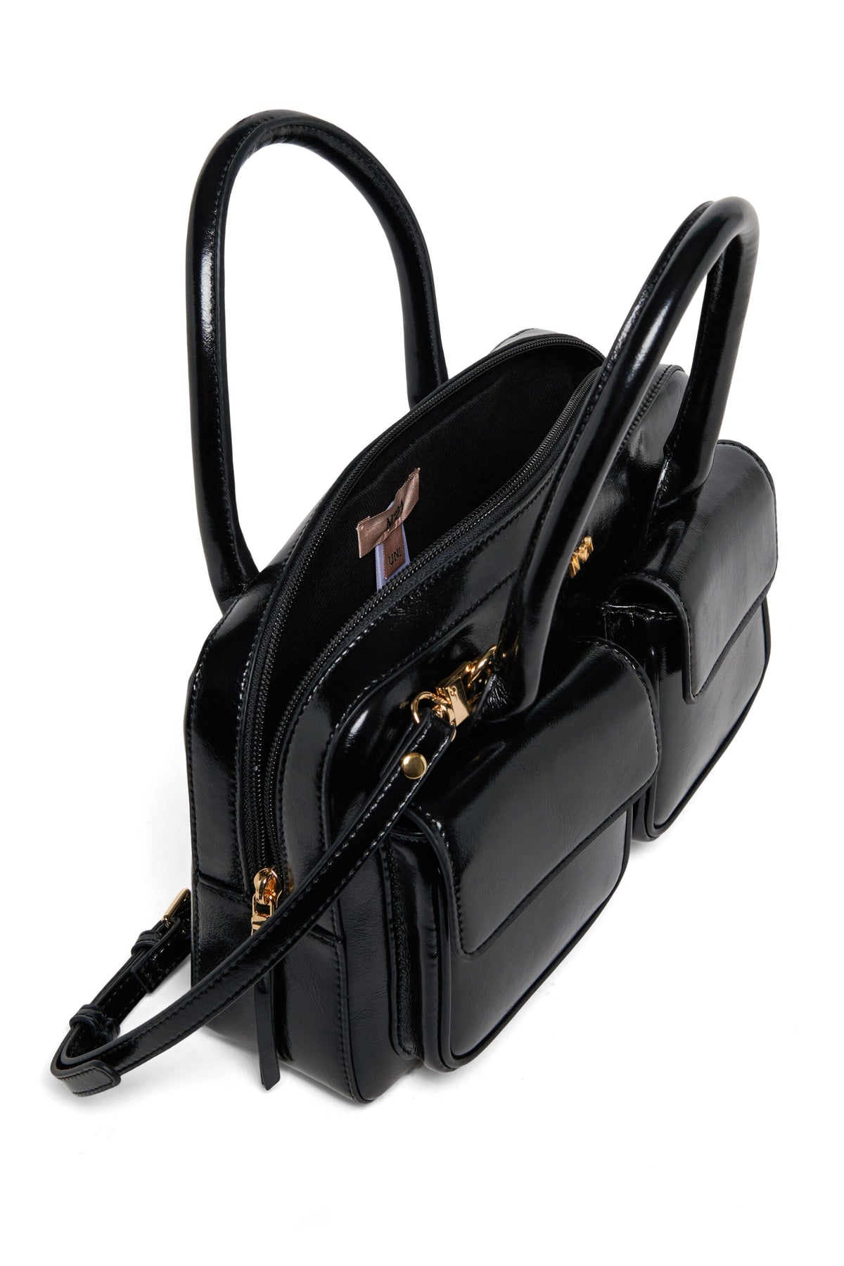 Bolso bandolera con doble bolsillo delantero