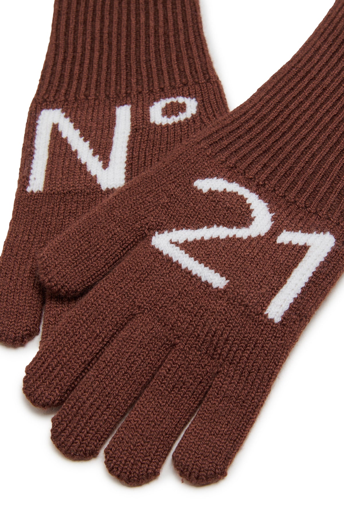 Guantes de punto con logo