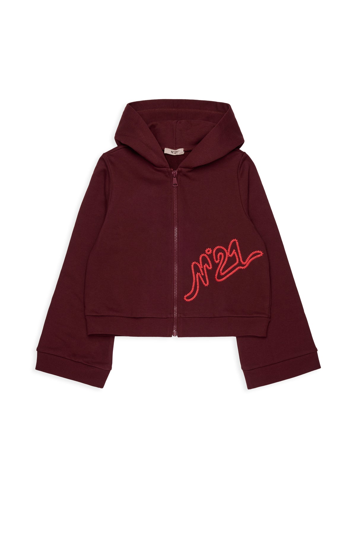 Zip-up sweatshirt with logo