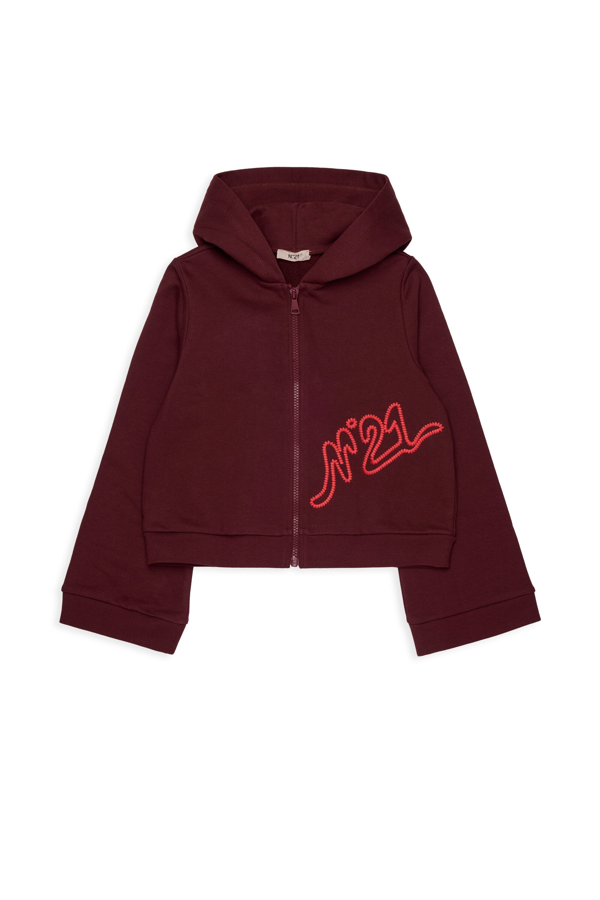 Zip-up sweatshirt with logo