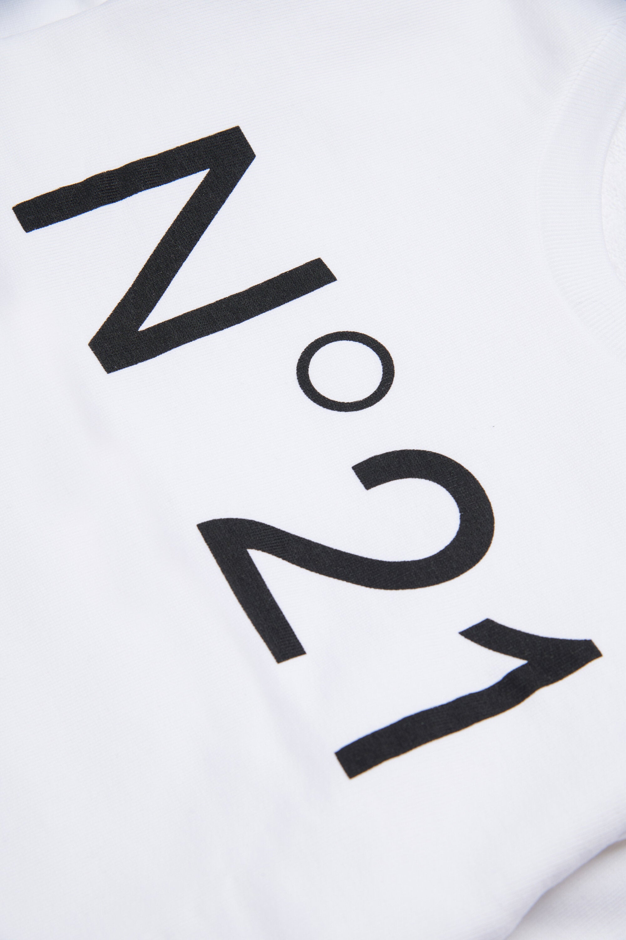 Sudadera de algodón con cuello redondo y logotipo