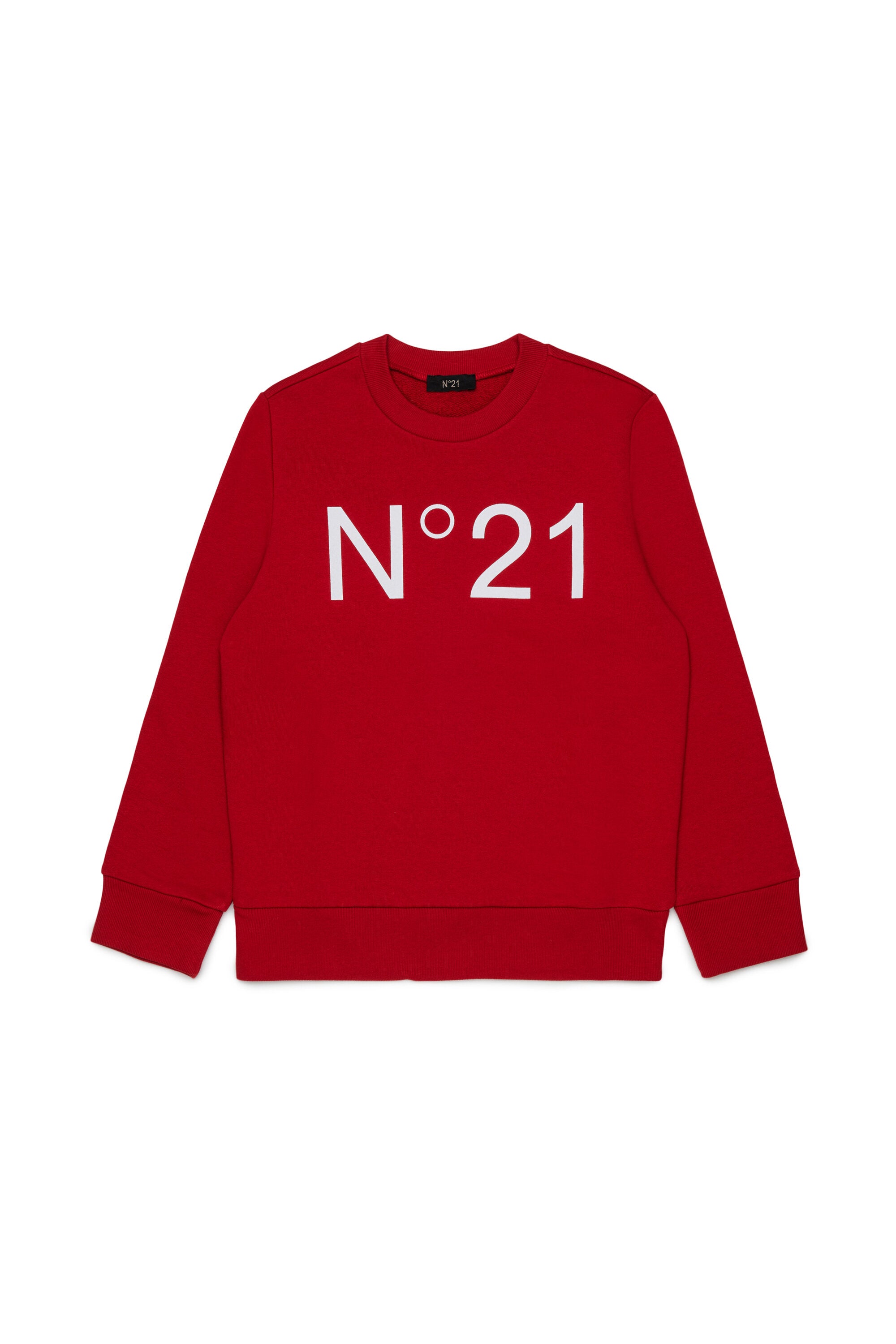 Sudadera de algodón con cuello redondo y logotipo