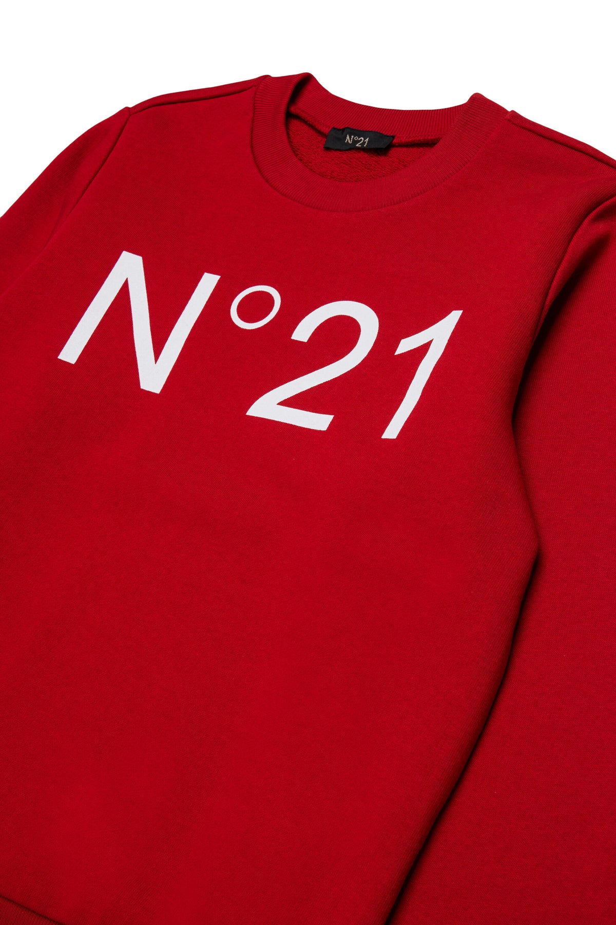 Sudadera de algodón con cuello redondo y logotipo