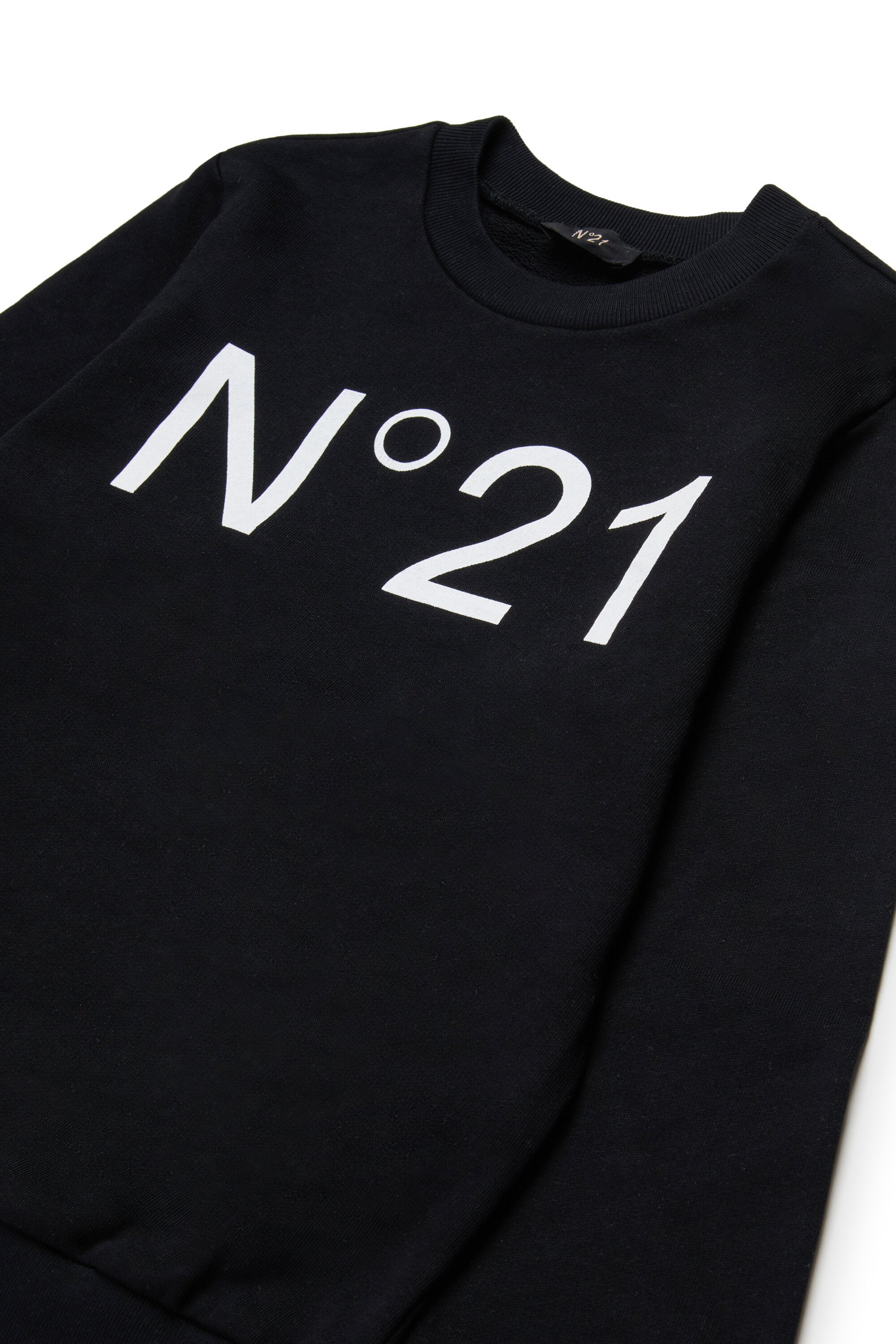 Sudadera de algodón con cuello redondo y logotipo