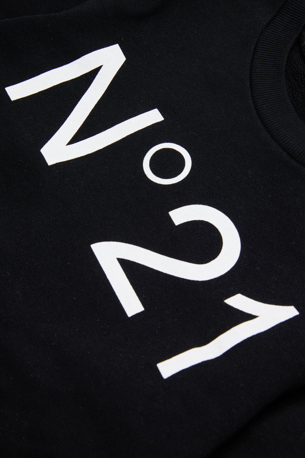 Sudadera de algodón con cuello redondo y logotipo