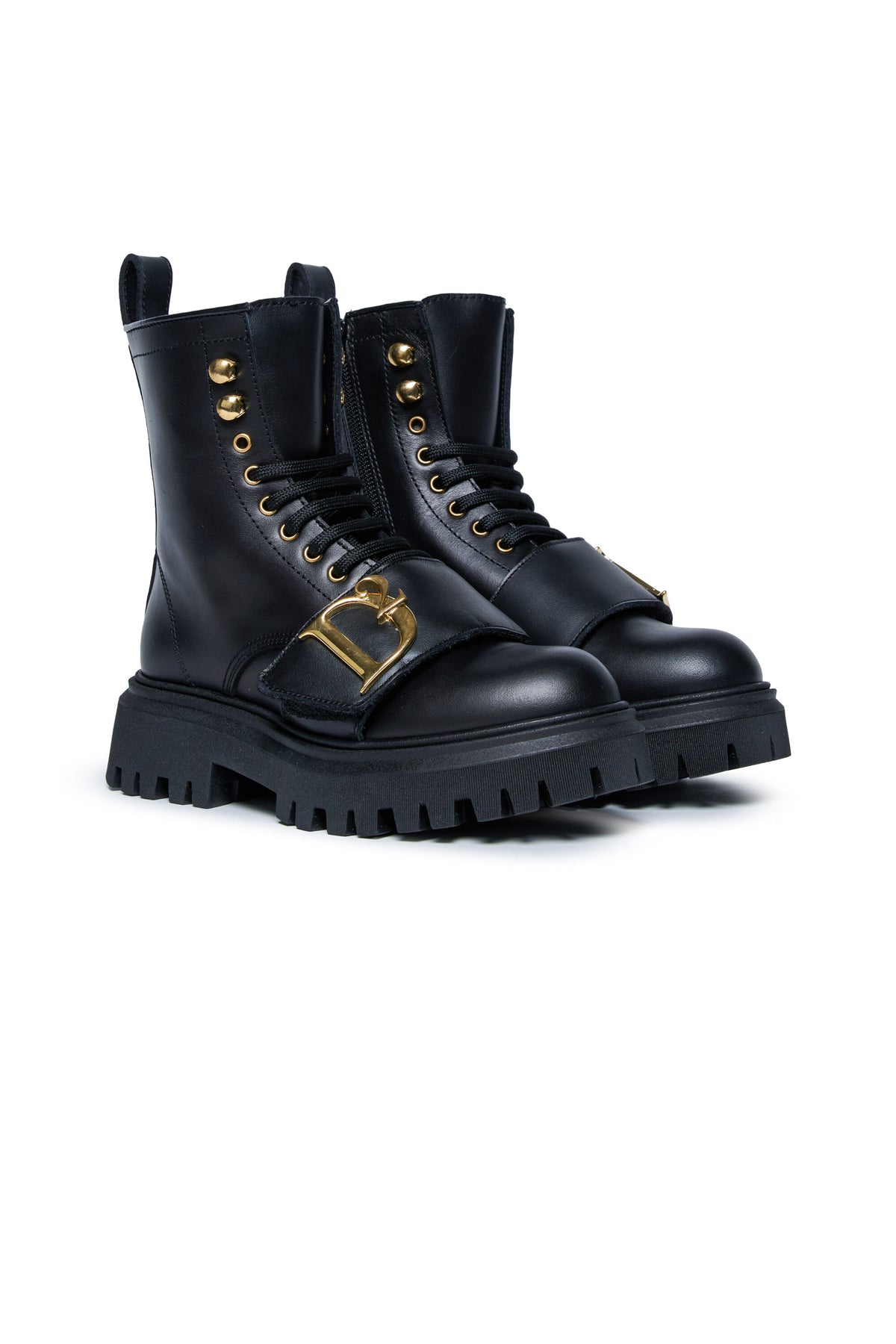Botines con cordones y logotipo